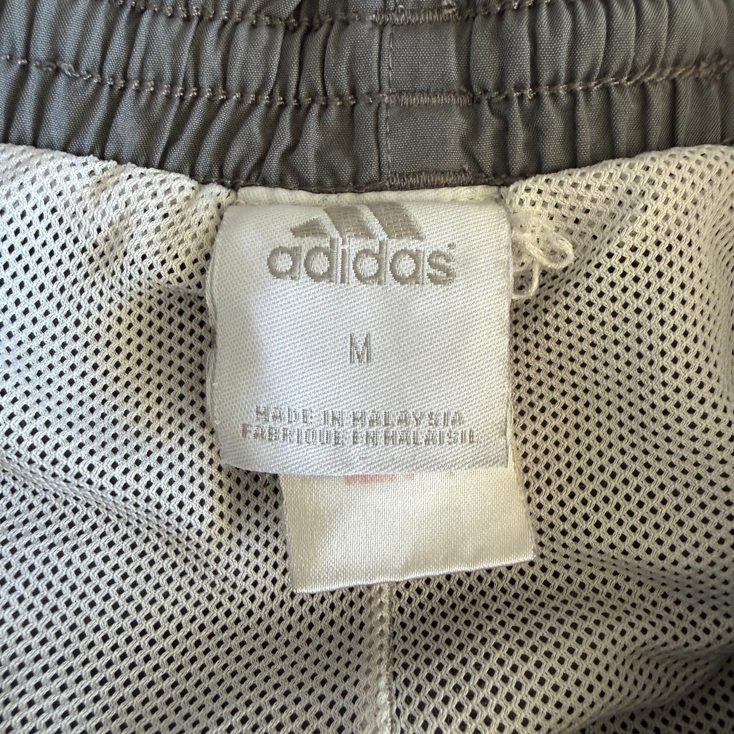 Y2K Adidas Three Stripe Wide Leg Track Pants - S