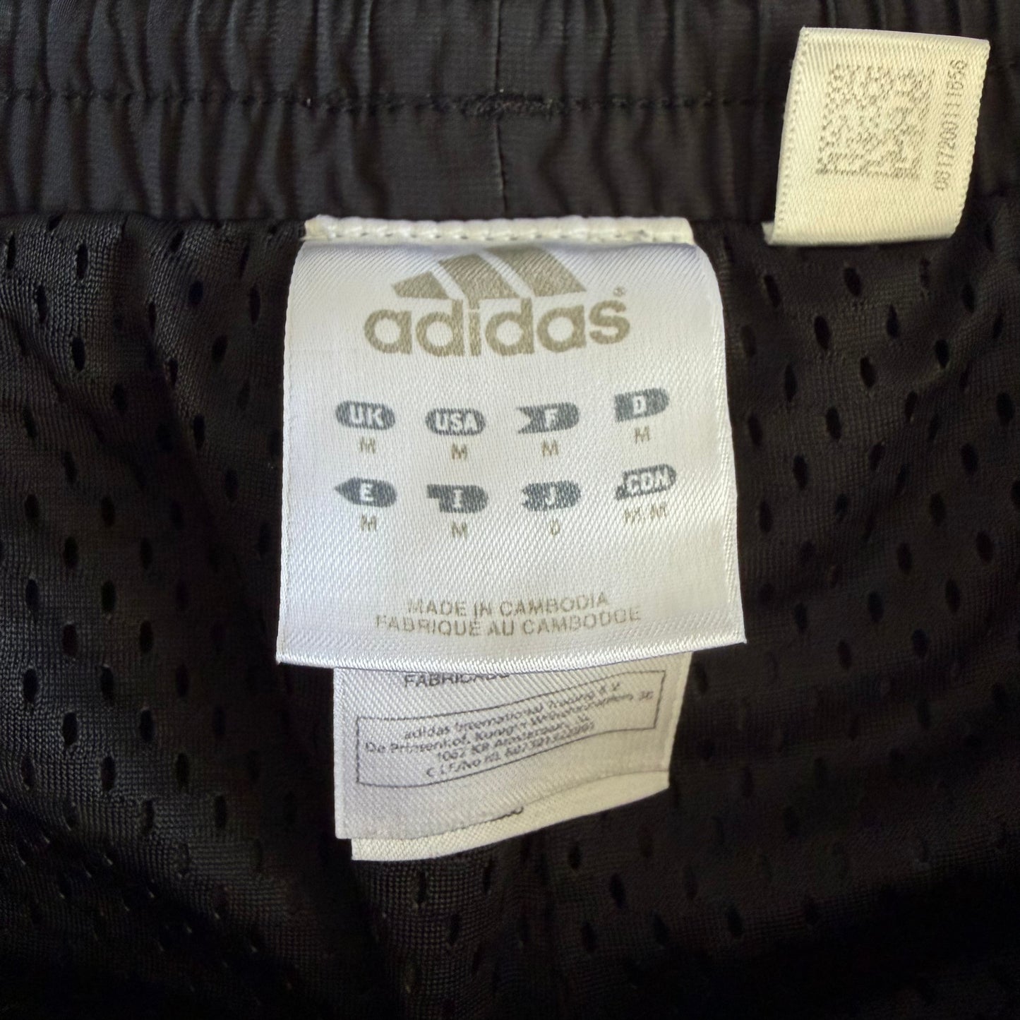 Y2K Adidas Three Stripe Wide Leg Track Pants - M