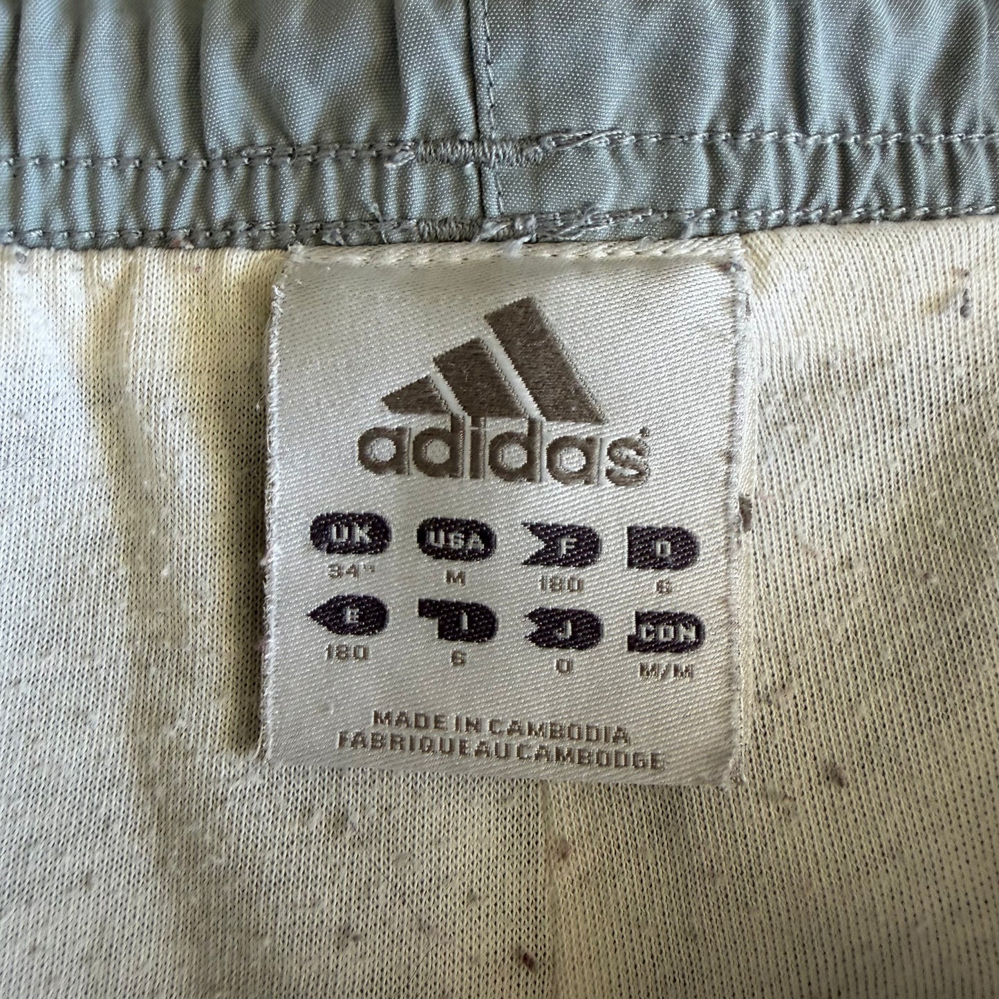 Y2K Adidas Minimal Straight Leg Track Pants - XL