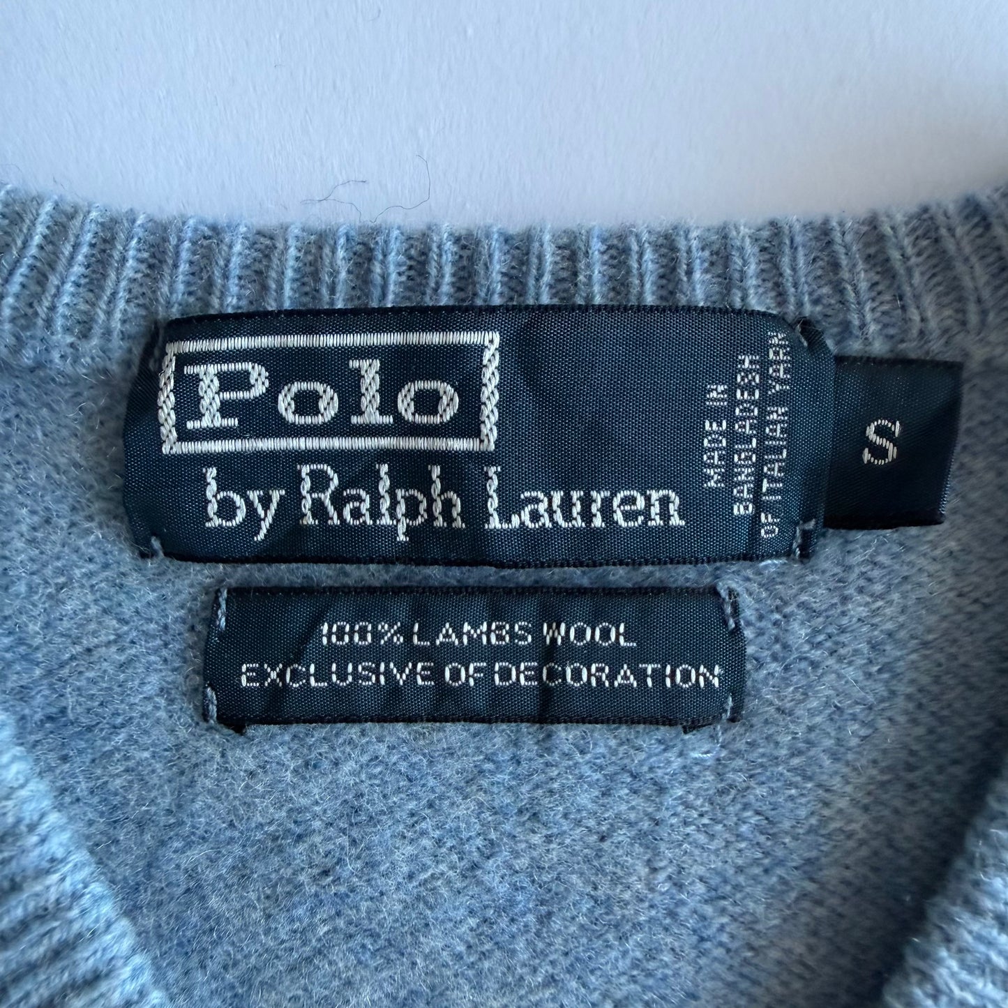 90s Polo Ralph Lauren Heavy Lambswool Knit - S