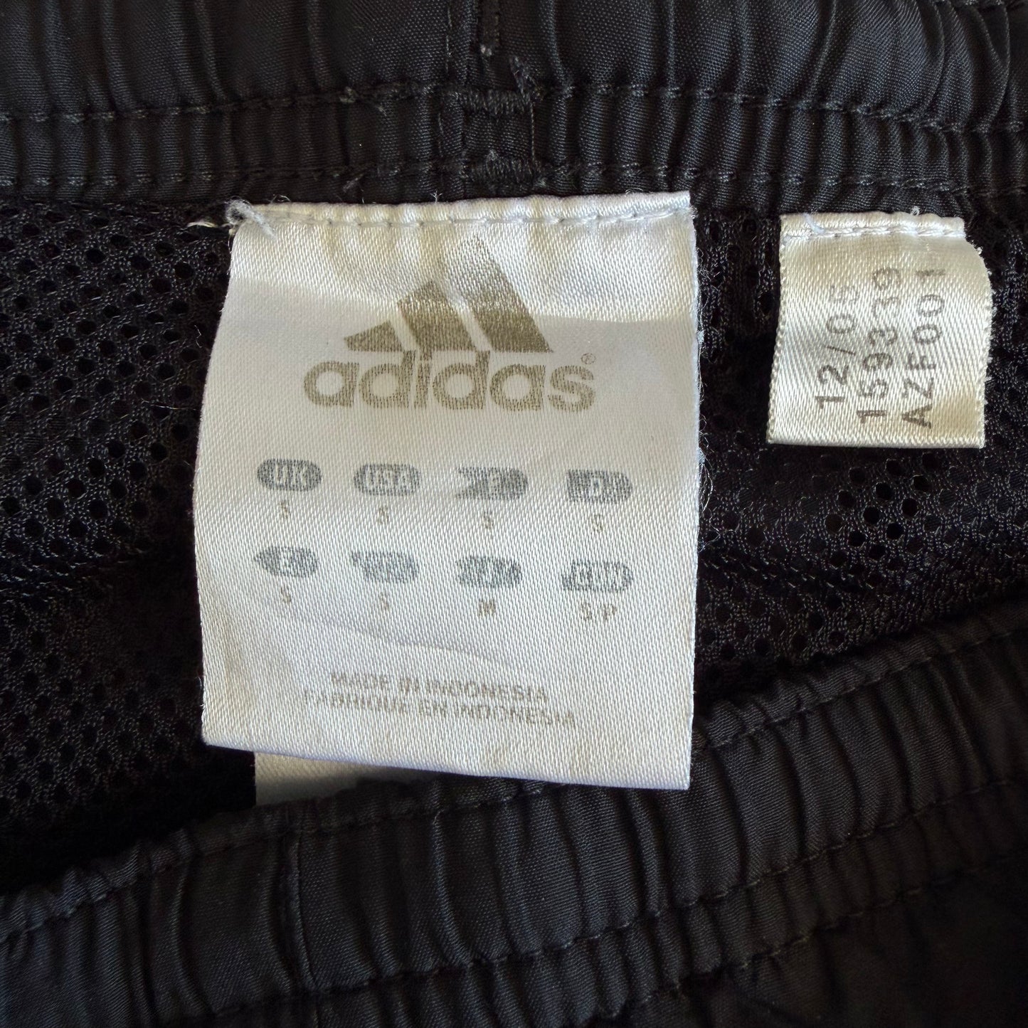 Y2K Adidas Three Stripe Baggy Track Pants - S