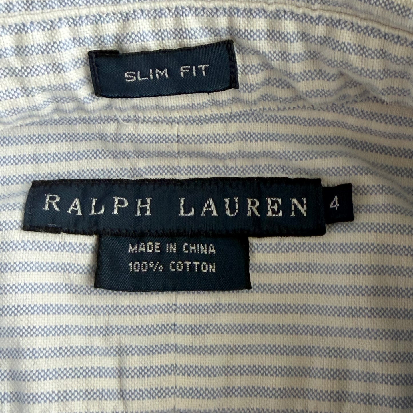 Y2K Polo Ralph Lauren Striped Button Up Shirt - XS