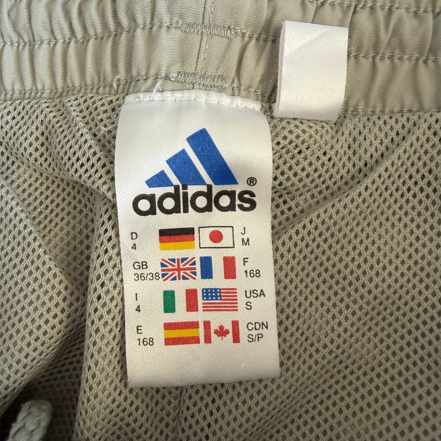 90s Adidas Three Stripe Baggy Track Pants - M