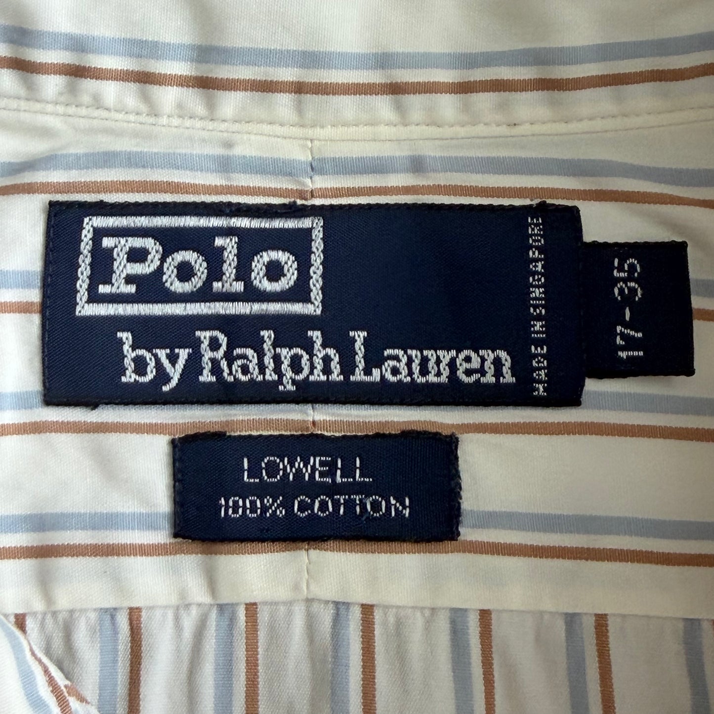 Y2K Polo Ralph Lauren Striped Button Up Shirt - L