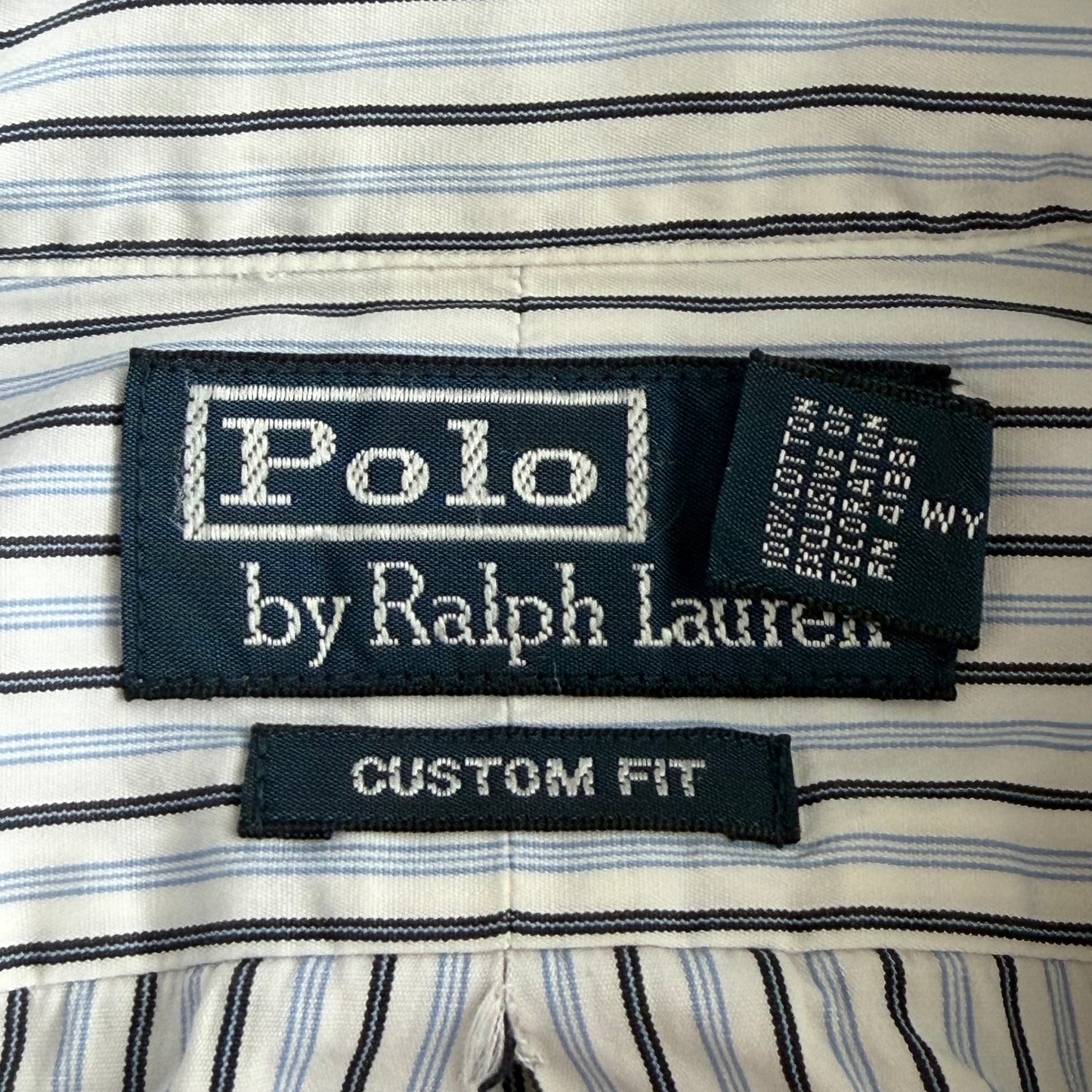 90s Polo Ralph Lauren Striped Button Up Shirt - M