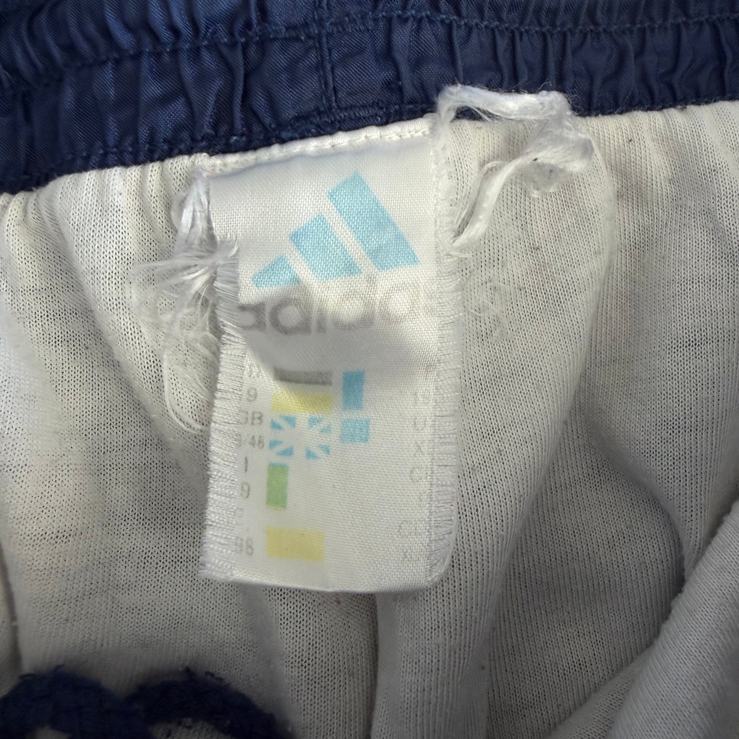 90s Adidas Three Stripe Parachute Track Pants - L