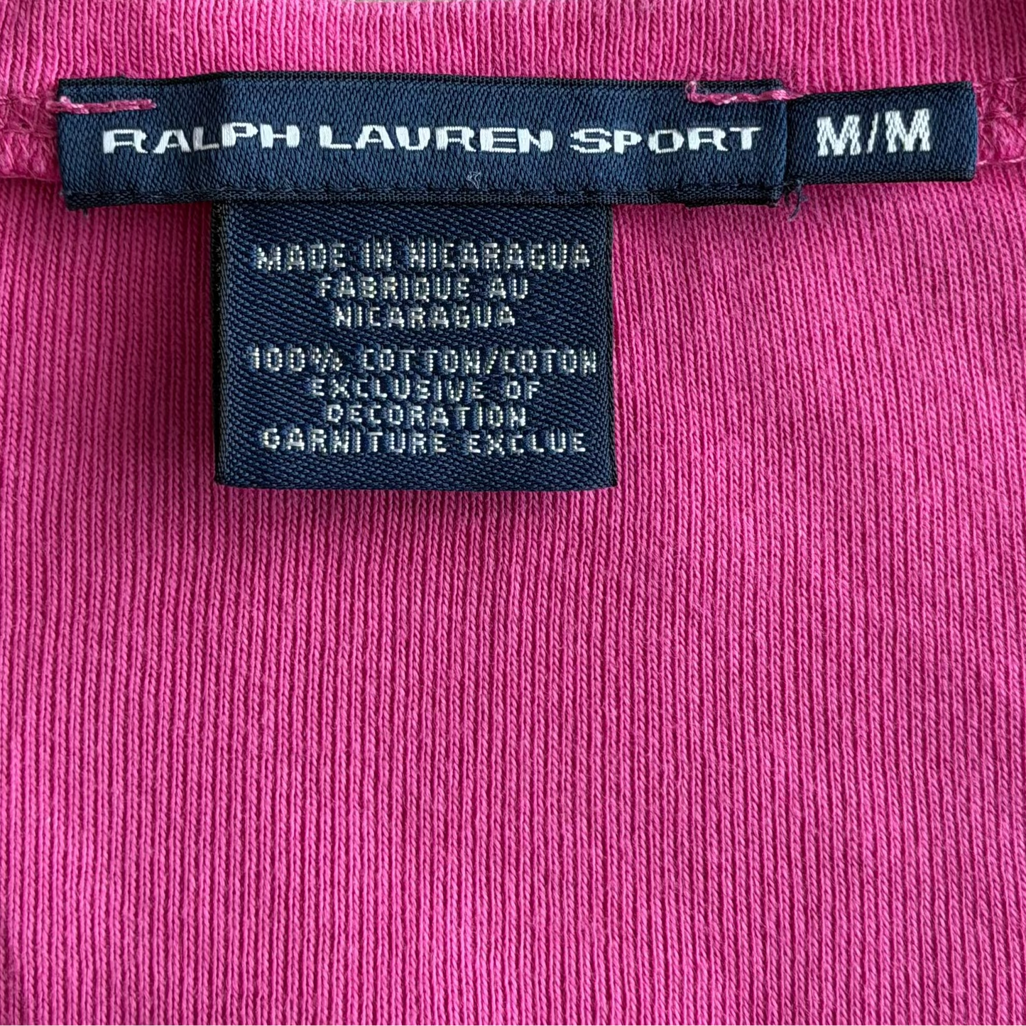 Y2K Ralph Lauren Low Cut T-Shirt - M
