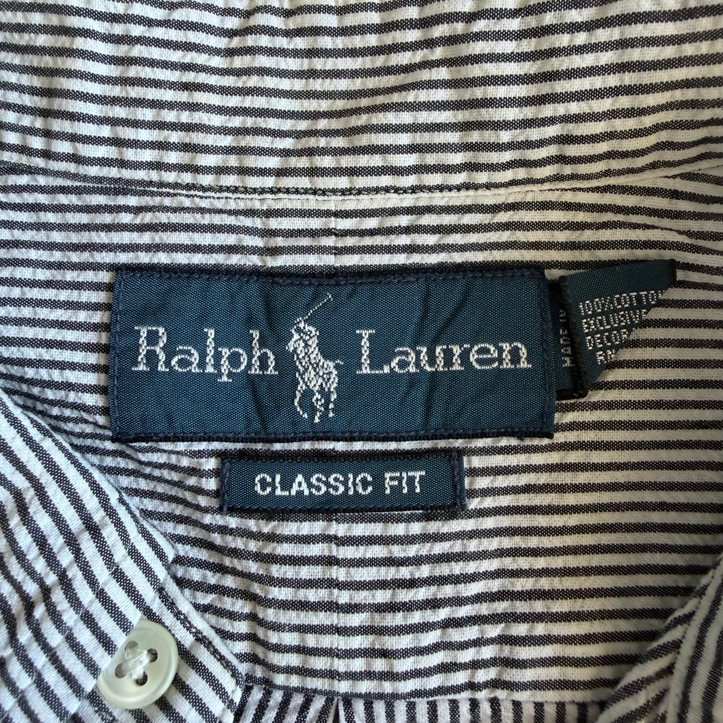 Y2K Polo Ralph Lauren Striped Button Up Shirt - XXL