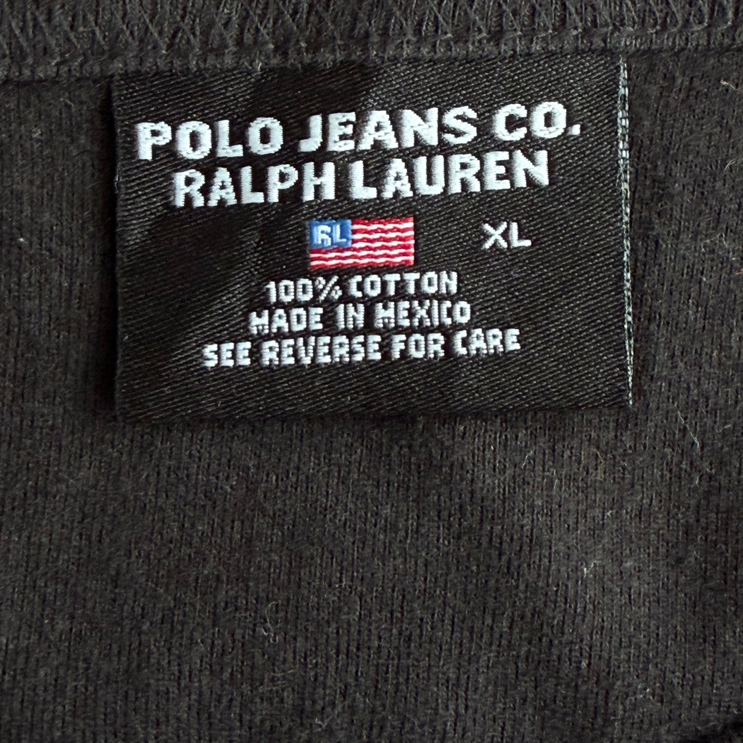 Y2K Ralph Lauren Polo Jeans Spell Out Baby Tee - XL