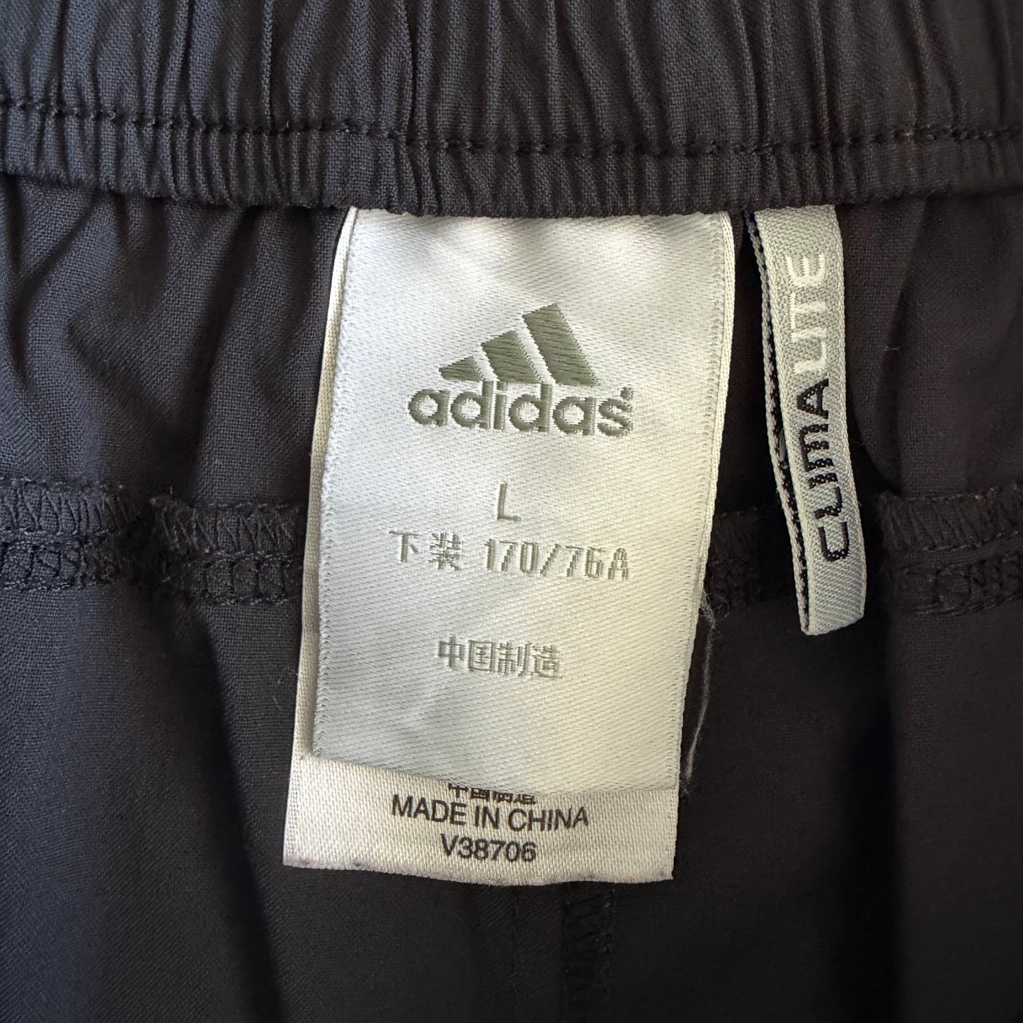 Y2K Adidas Three Stripe Mini Shorts - L