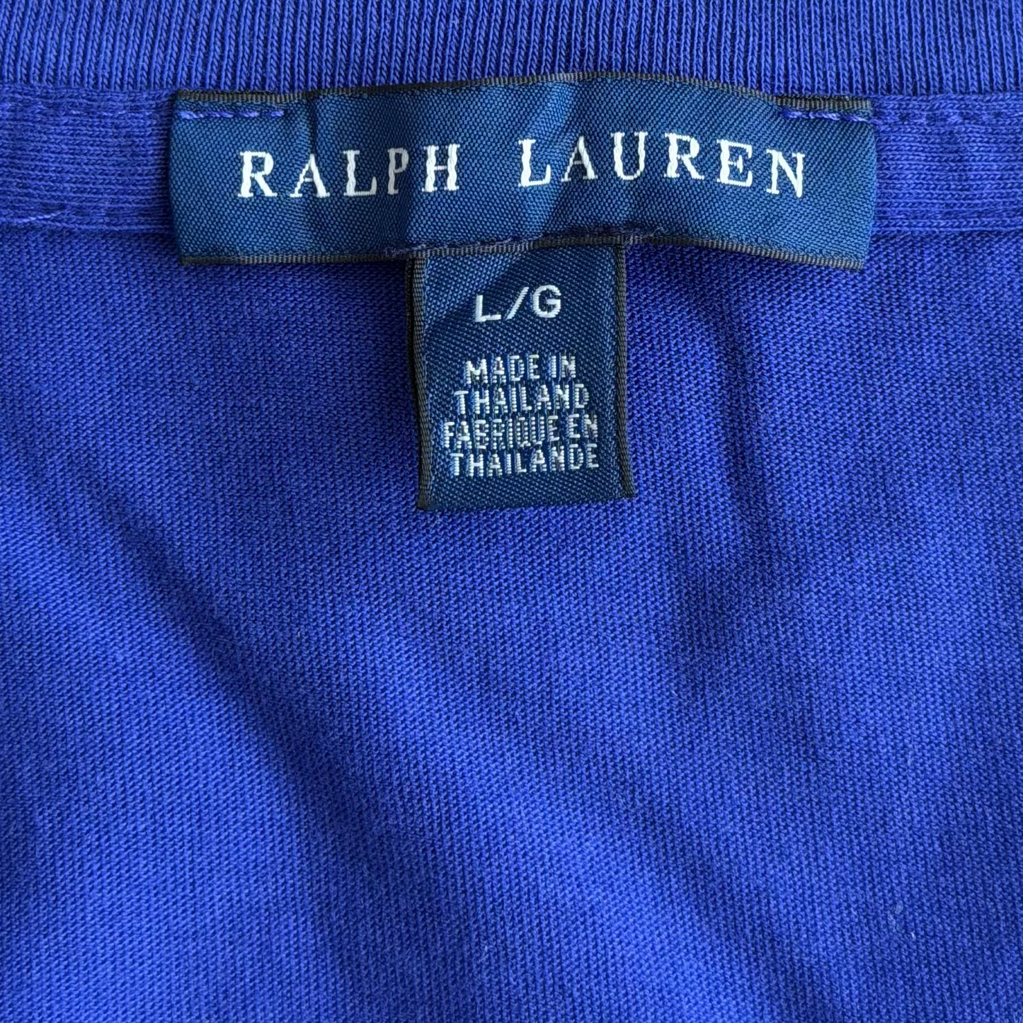 Y2K Ralph Lauren Low Cut T-Shirt - L