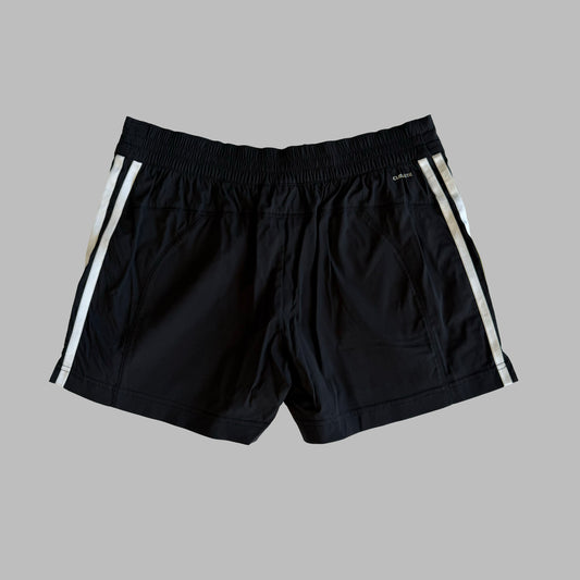 Y2K Adidas Three Stripe Mini Shorts - L