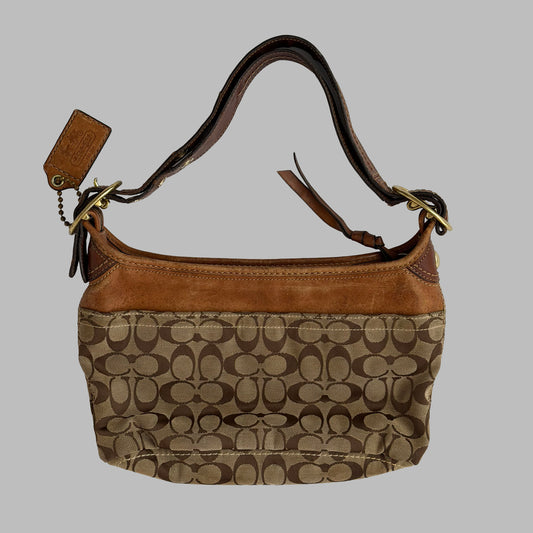 Y2K Coach Monogram Hobo Bag