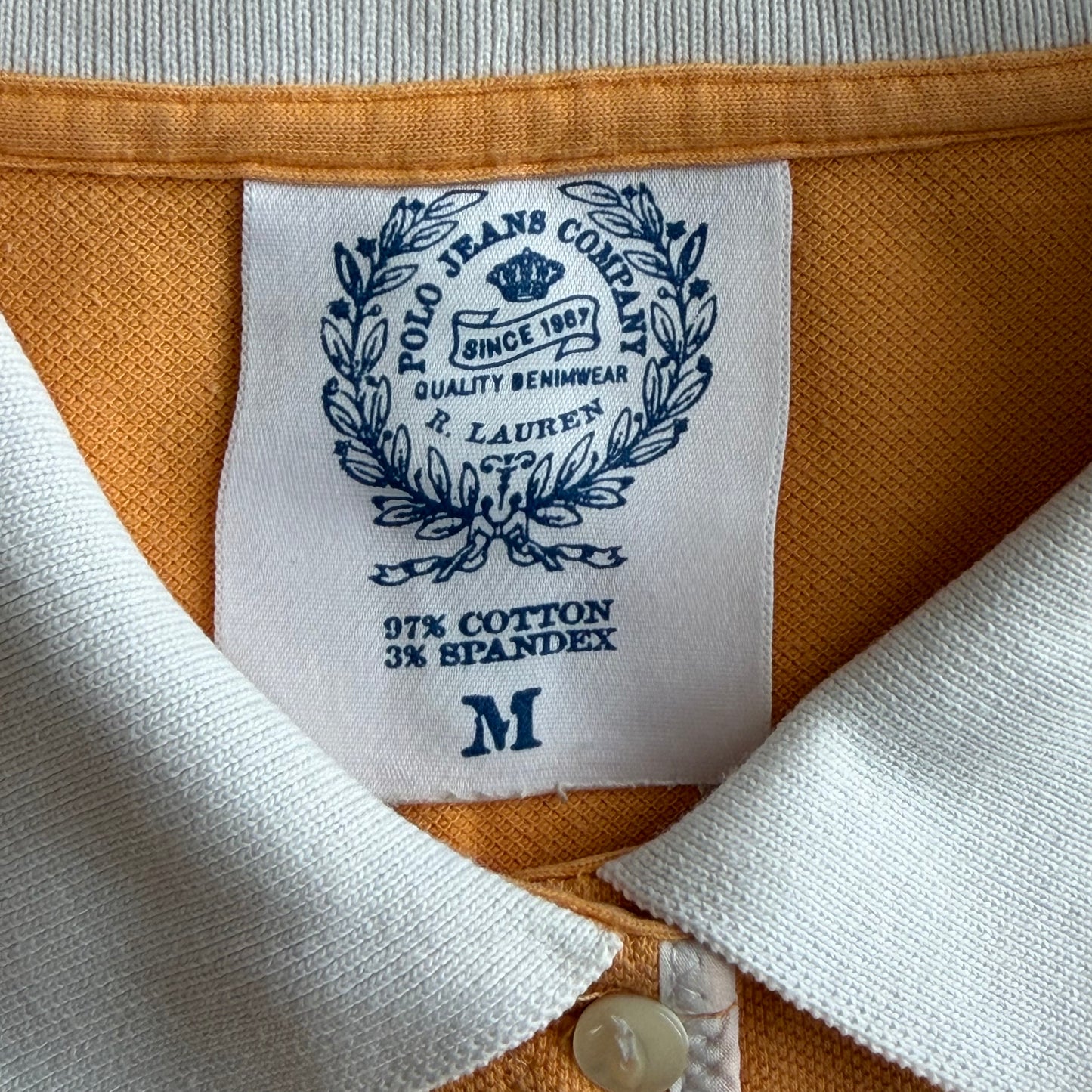 Y2K Ralph Lauren Polo Jeans Fitted Polo Top - M