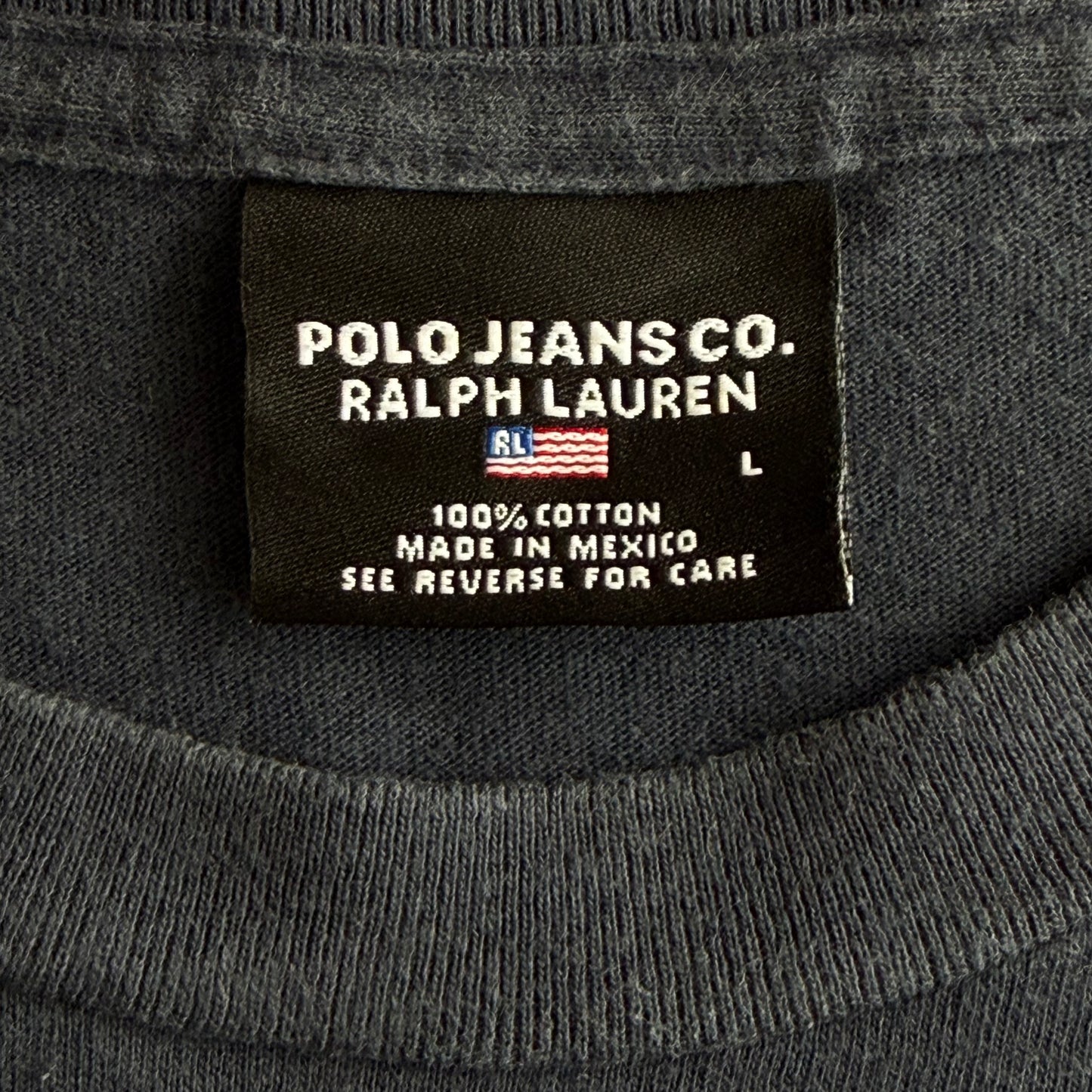 Y2K Ralph Lauren Polo Jeans Flag Long Sleeve - L
