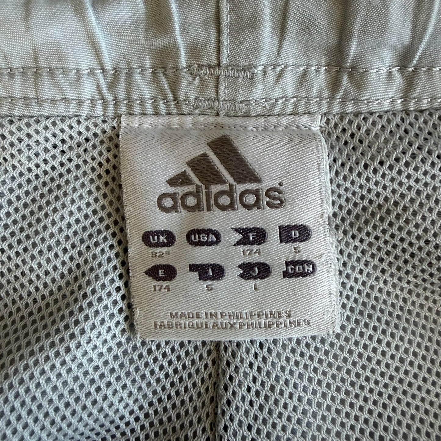 Y2K Adidas Three Striped Straight Leg Track Pants - XL