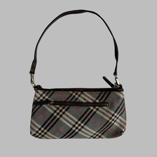 Y2K Burberry Blue Label Checkered Mini Shoulder Bag