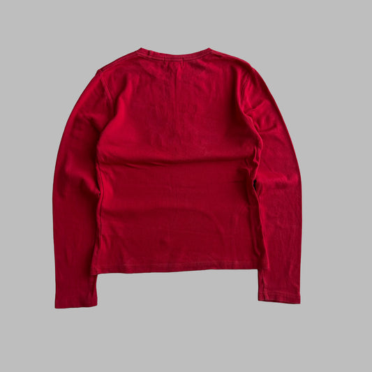 Y2K Ralph Lauren Polo Jeans Beaded Long Sleeve - S