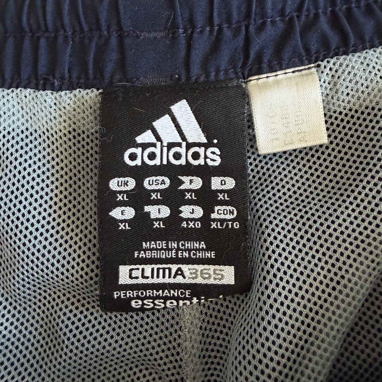 Y2K Adidas Three Stripe Straight Leg Track Pants - XL