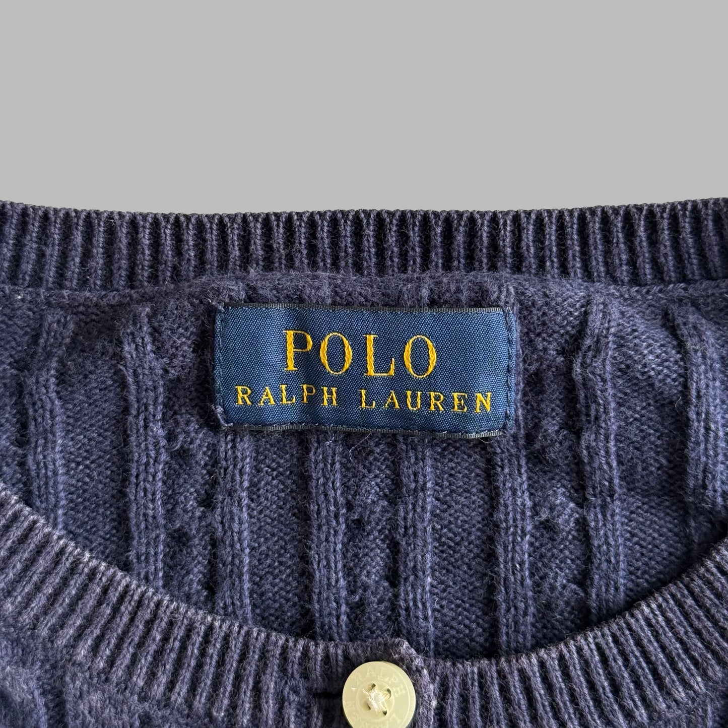 Ralph Lauren Cable Knit Cardigan - Large