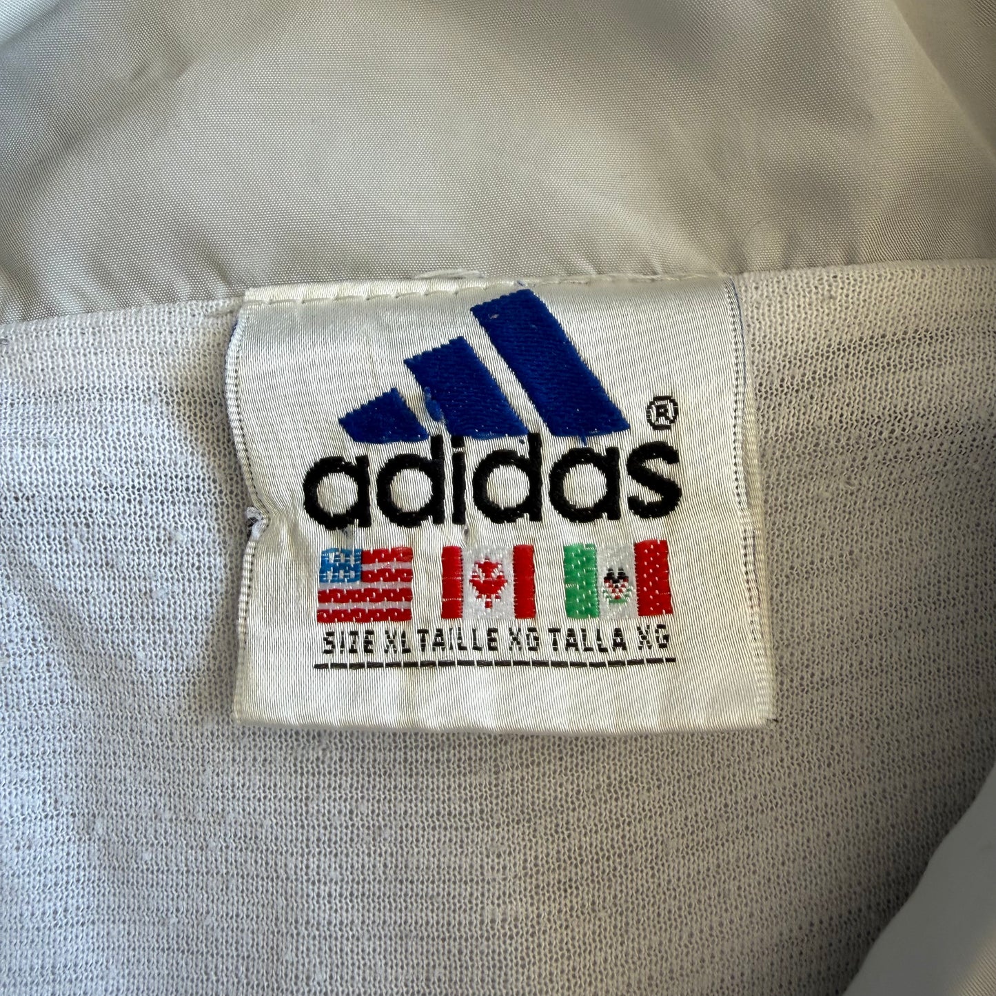 Y2K Adidas Panelled Track Jacket - XL