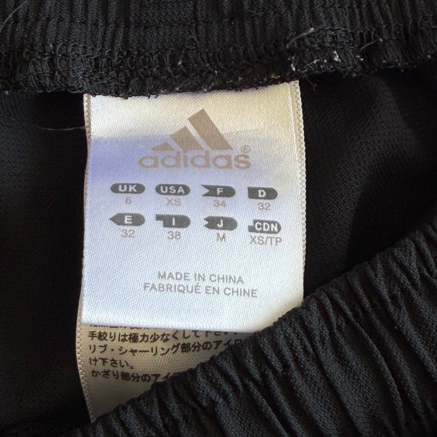 Y2K Adidas Striped Baggy Track Capris - XS