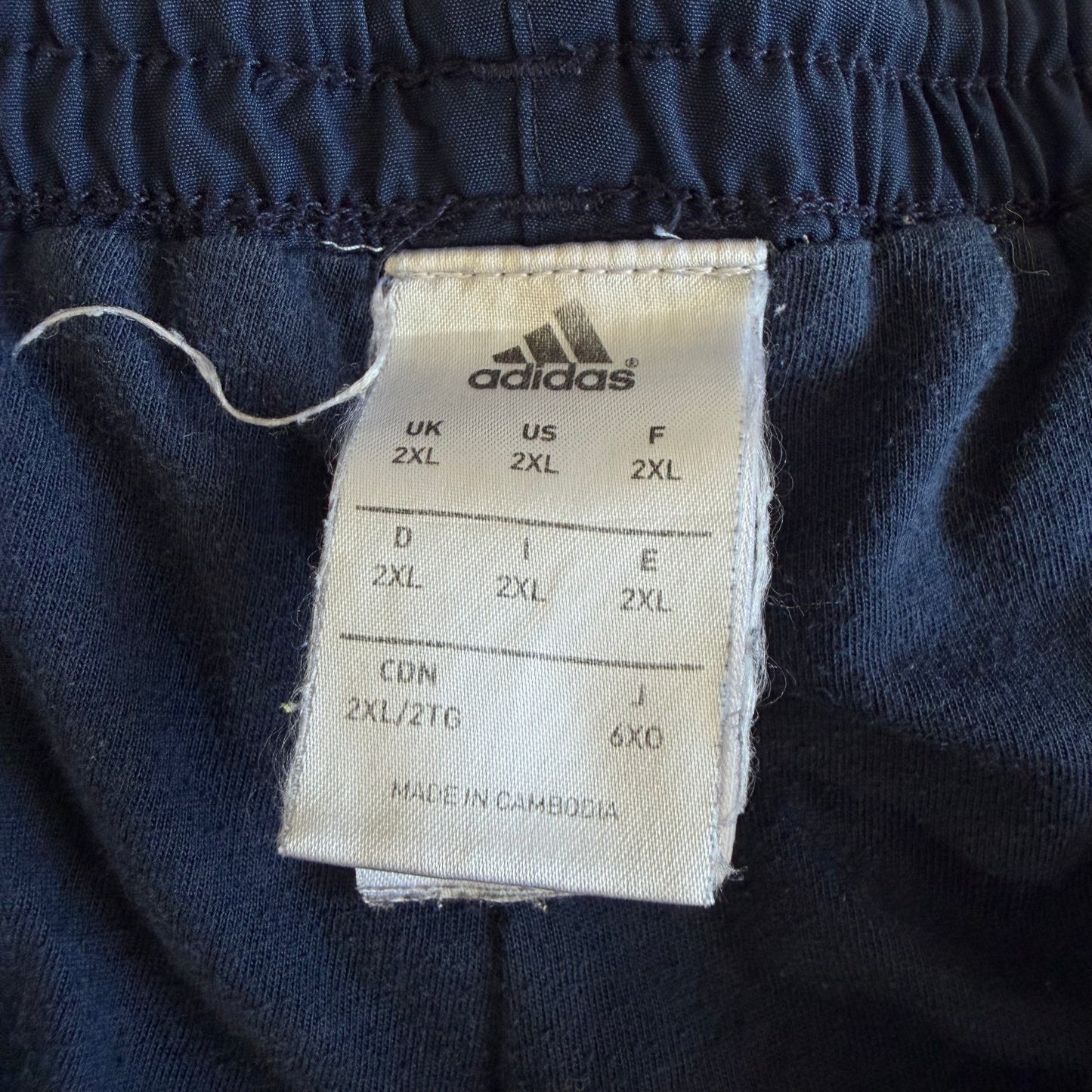 Y2K Adidas Three Stripe Parachute Track Pants - XXL
