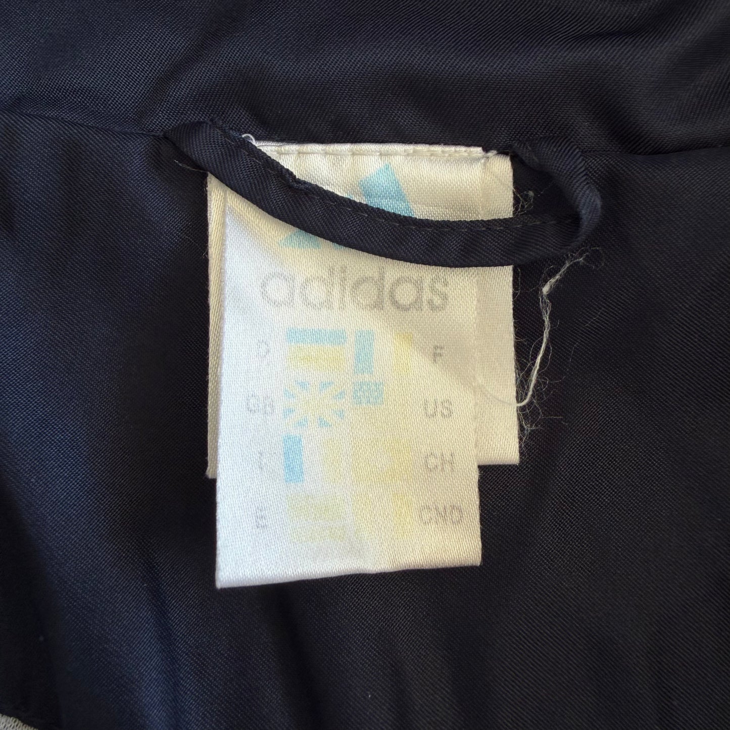 90s Adidas Three Stripe Track Jacket - L