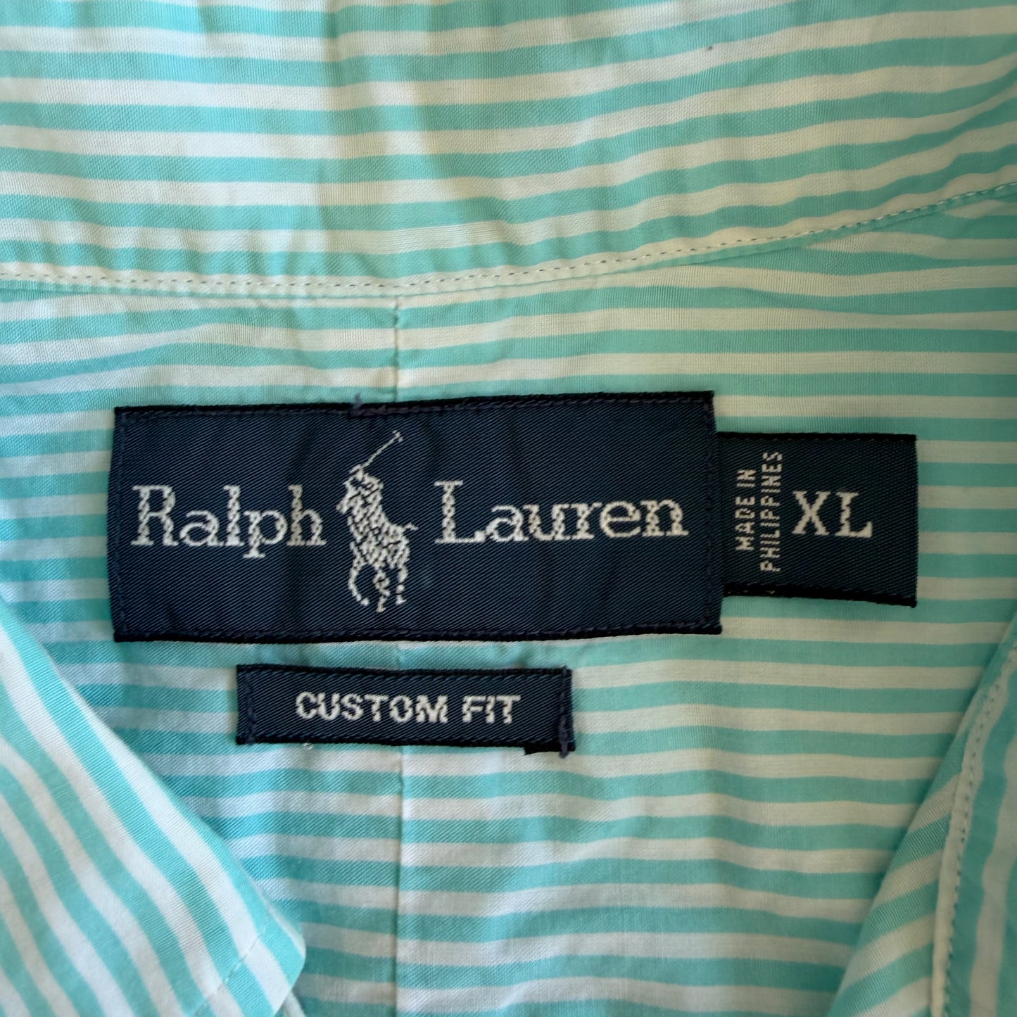 Y2K Polo Ralph Lauren Striped Button Up Shirt - XL