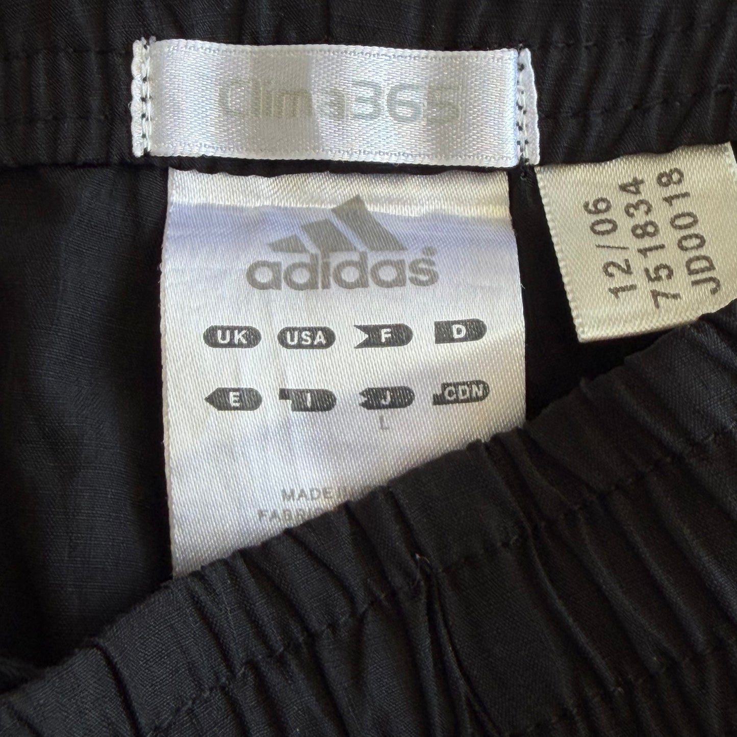 Y2K Adidas Three Stripe 3/4 Length Track Pants - L