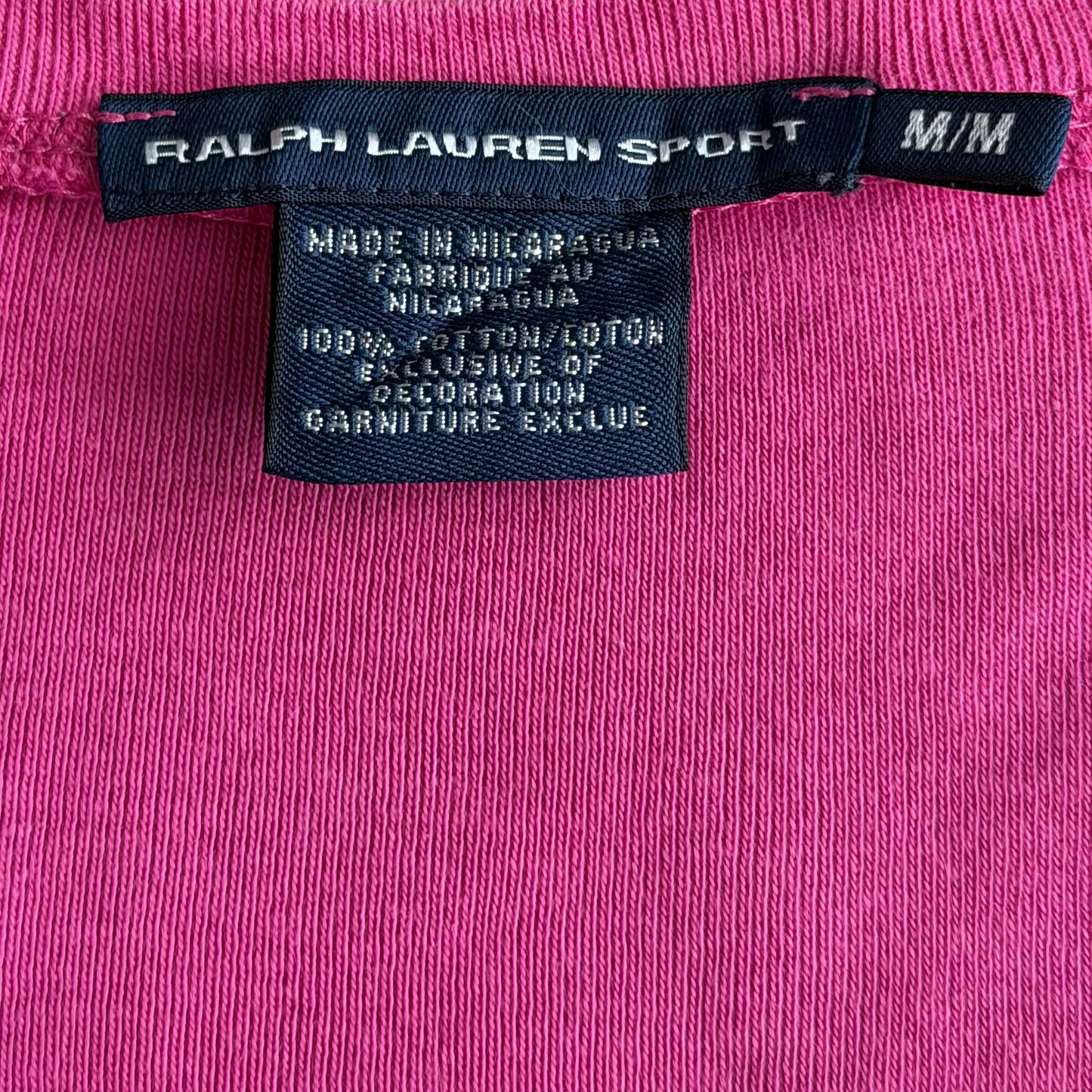 Y2K Ralph Lauren Low Cut T-Shirt - M
