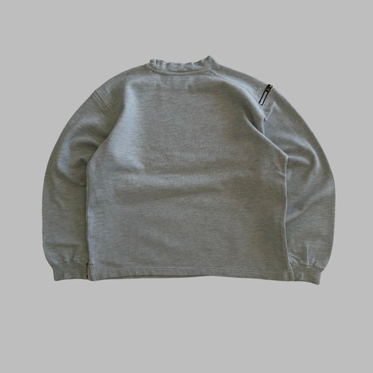 90s Nike Ribbed Spell Out Sweatshirt - S