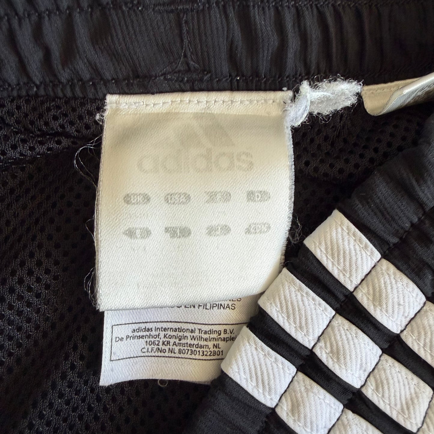 Y2K Adidas Three Stripe Wide Leg Track Pants - XL