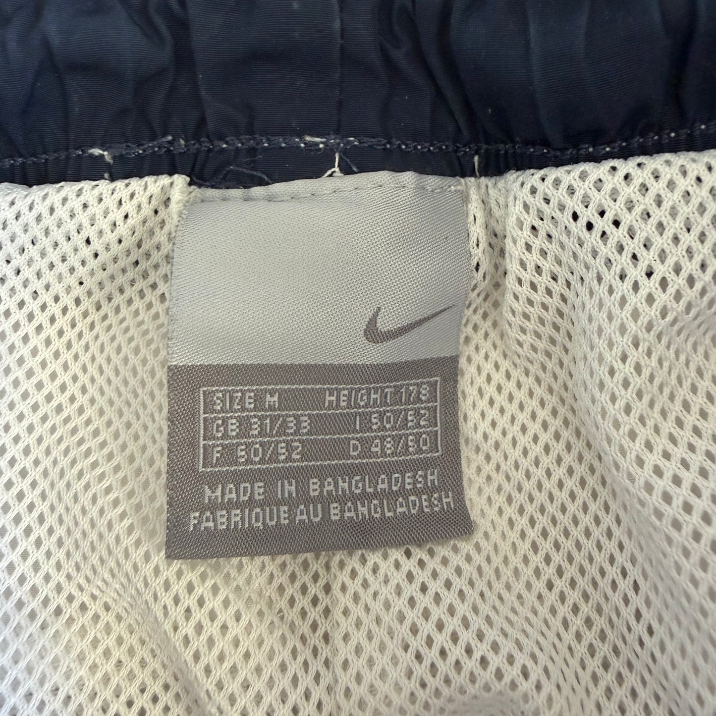 Y2K Nike Striped Baggy Track Pants - M