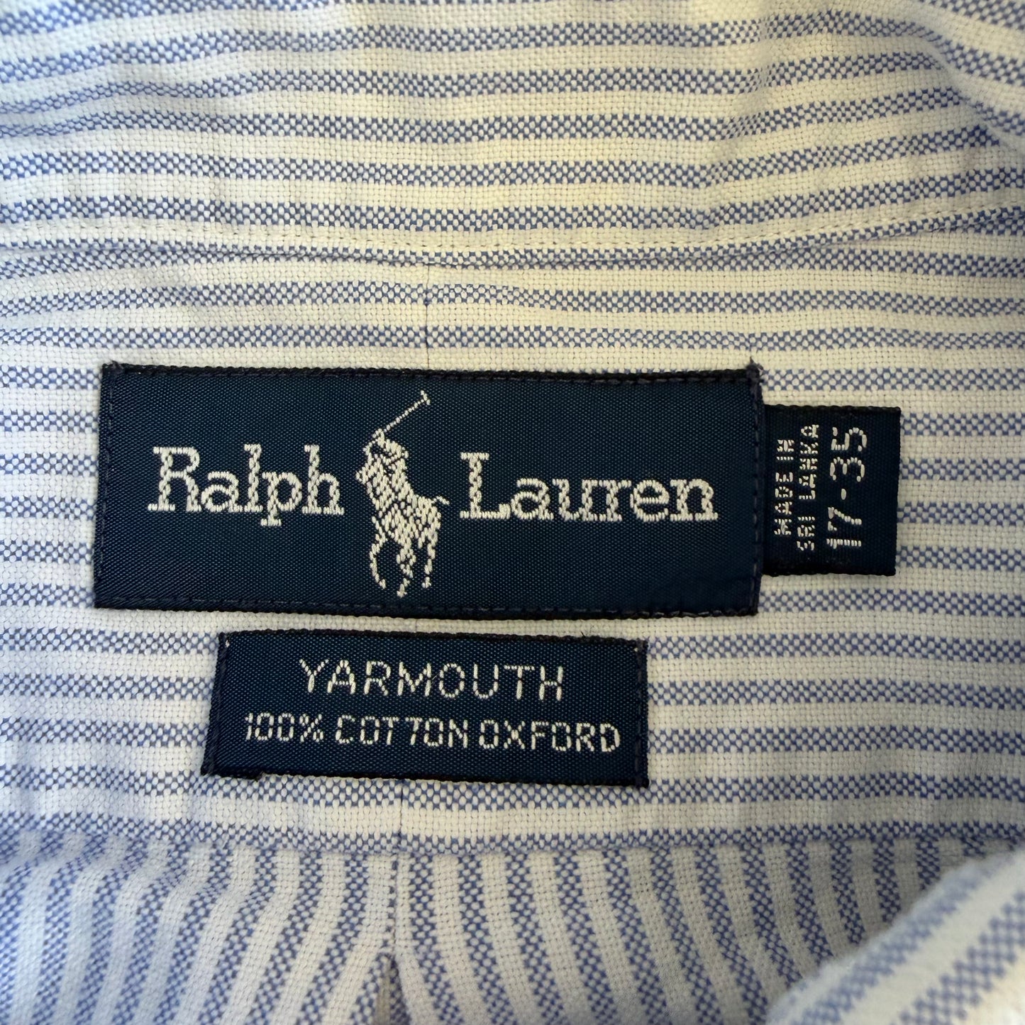 Y2K Polo Ralph Lauren Striped Button Up Shirt - XL
