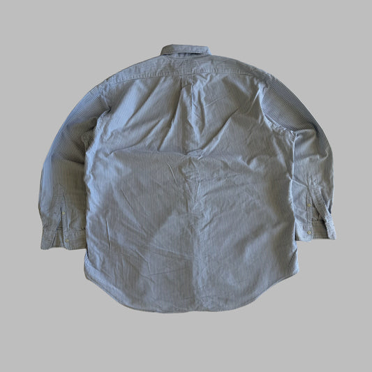 Y2K Polo Ralph Lauren Striped Button Up Shirt - XL