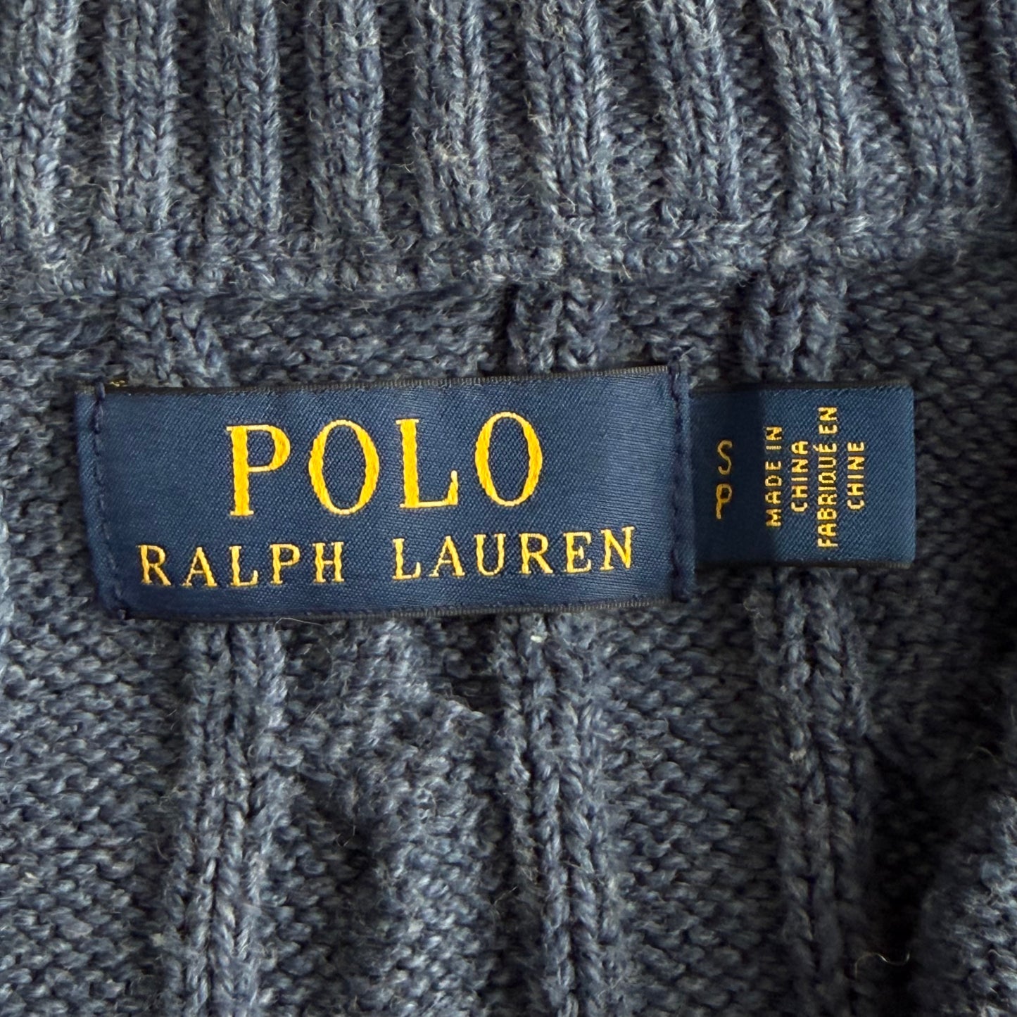 Polo Ralph Lauren Cable knit Quarter Zip - S