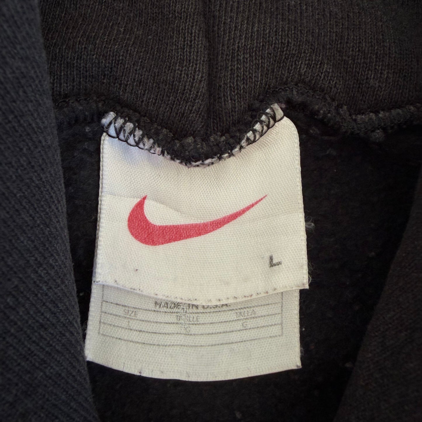 Y2K Nike Heavyweight Centre Swoosh Hoodie - L