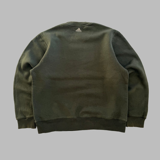 Y2K Adidas Embroidered Sweatshirt - M