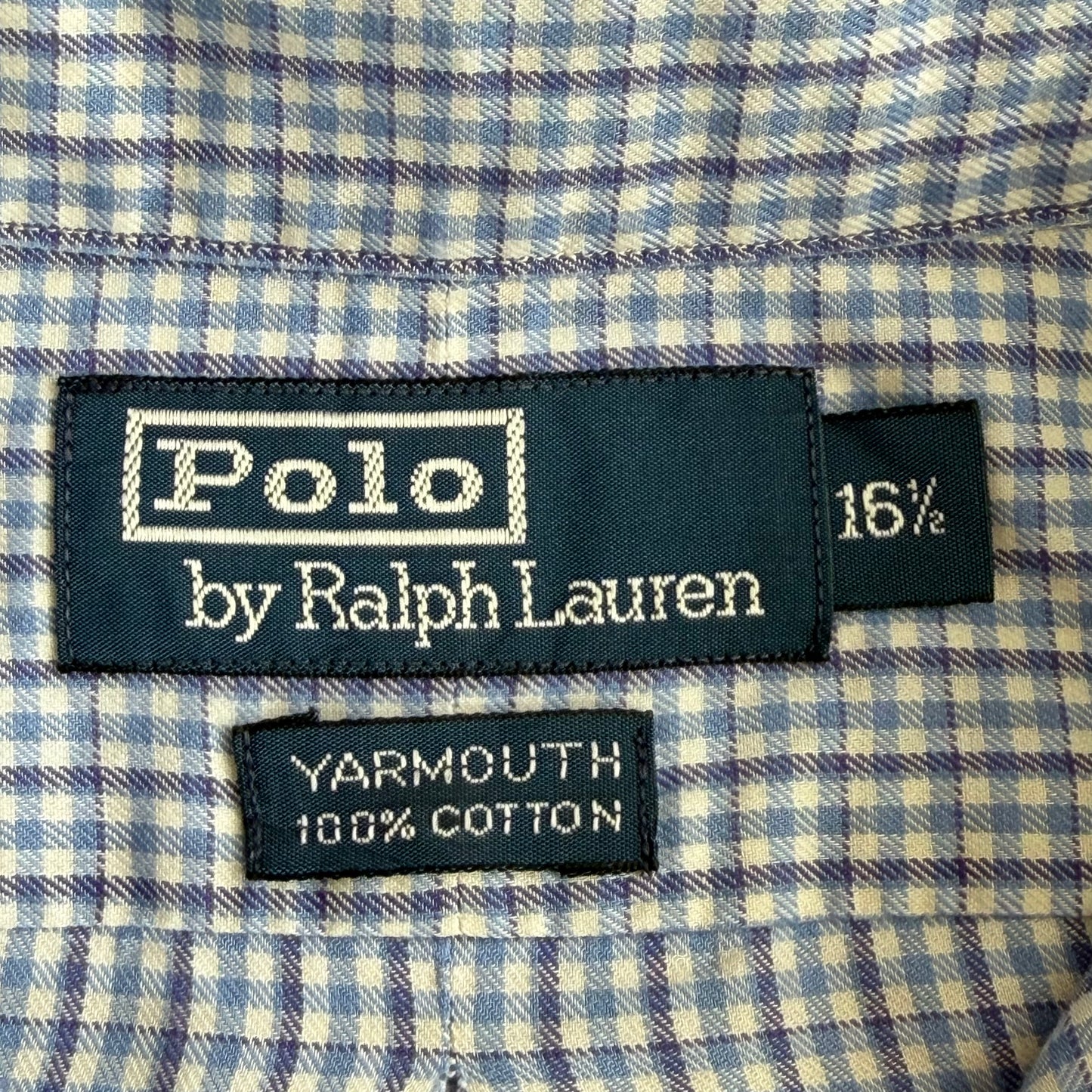 90s Polo Ralph Lauren Checkered Button Up Shirt - L