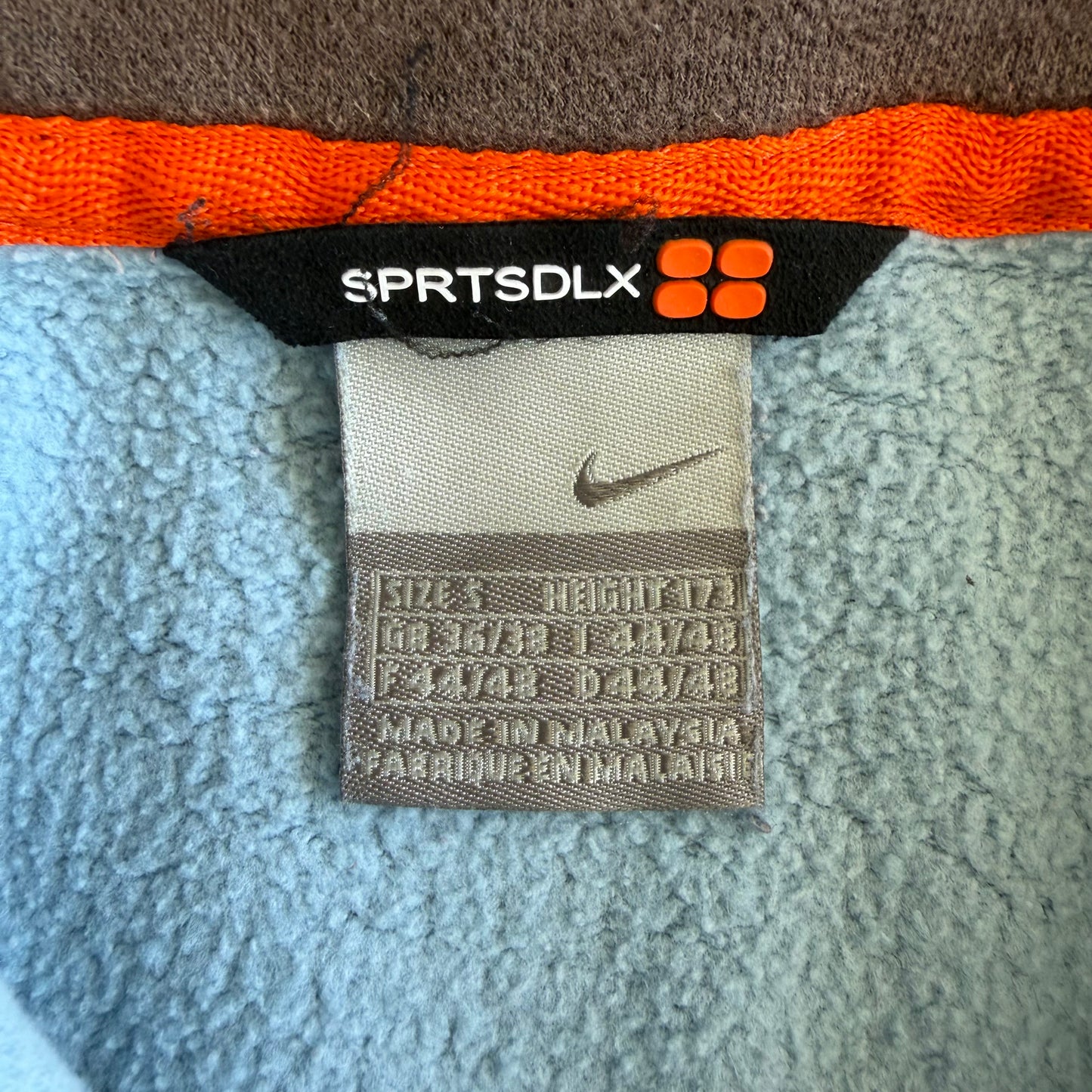 Y2K Nike Striped Quarter Zip - S