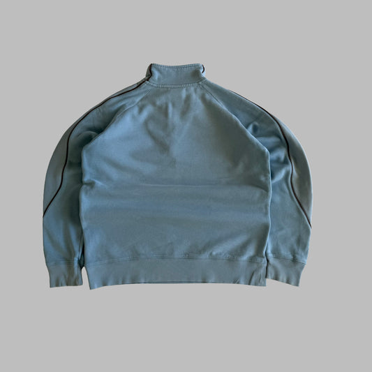 Y2K Nike Striped Quarter Zip - S