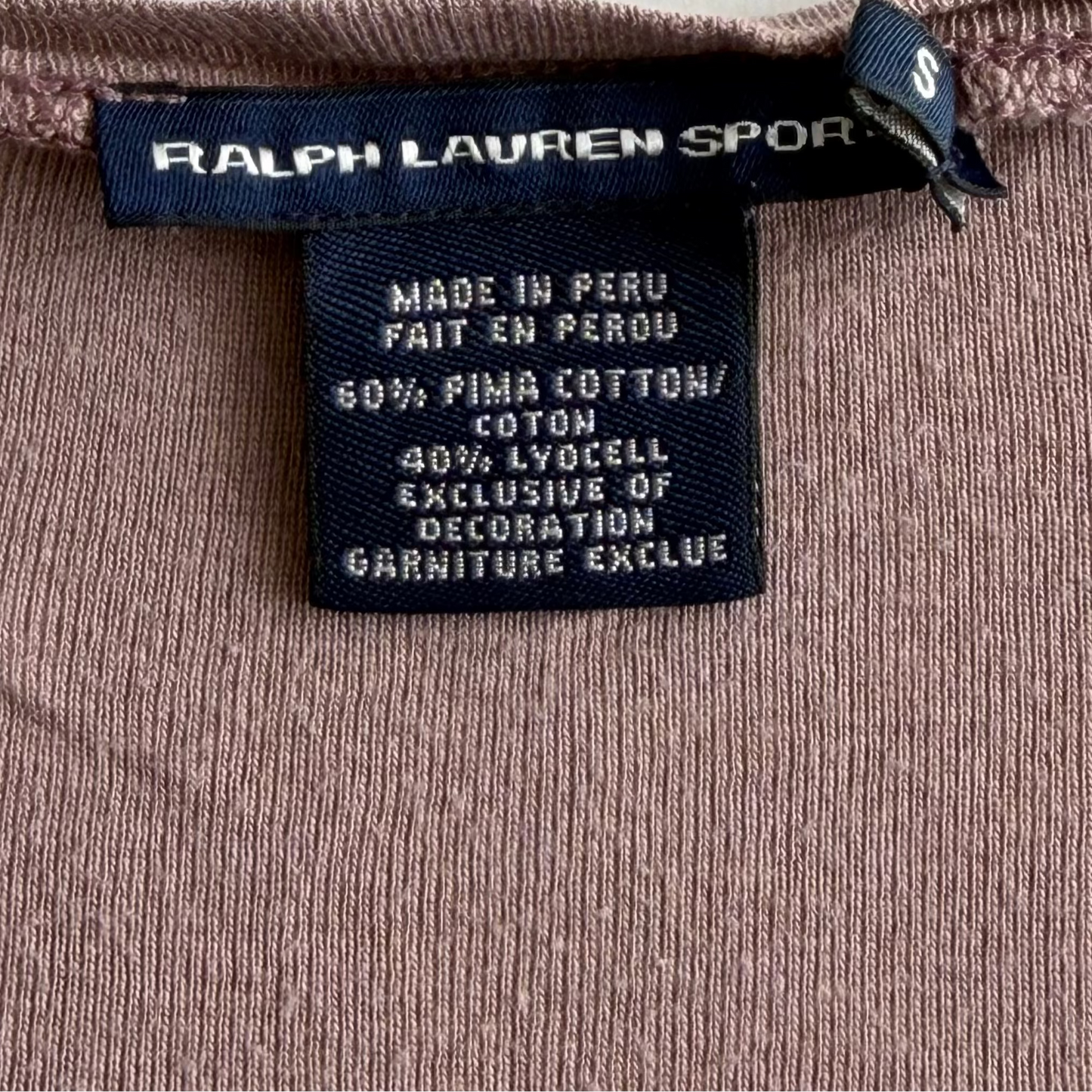 Y2K Ralph Lauren Lightweight Long Sleeve Top - S/M