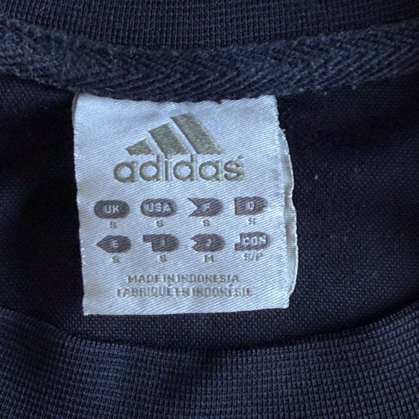Y2K Adidas Three Stripe Thermal Long Sleeve Top - S/M