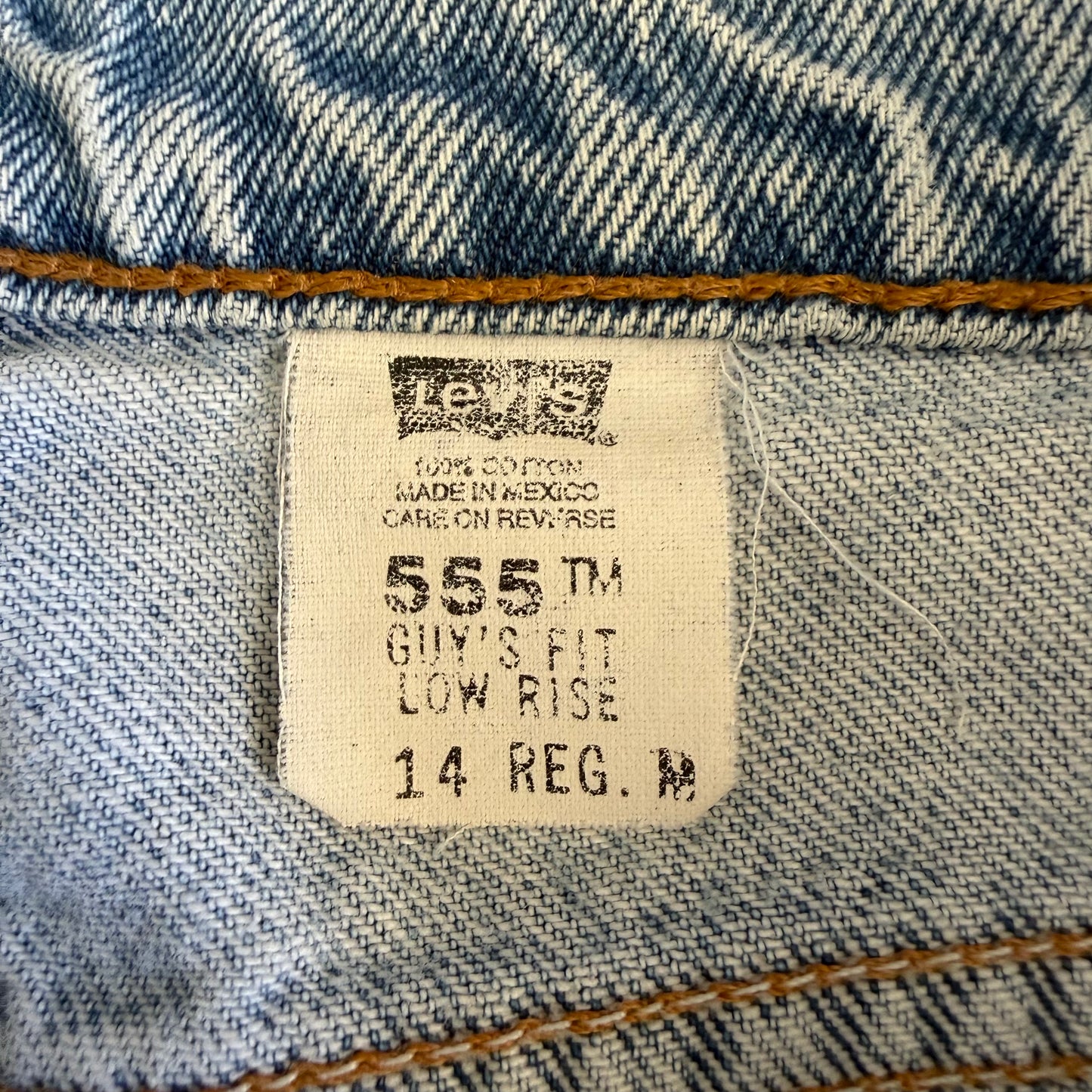 90s Levis 555 Low Rise Wide Leg Jeans - 32"