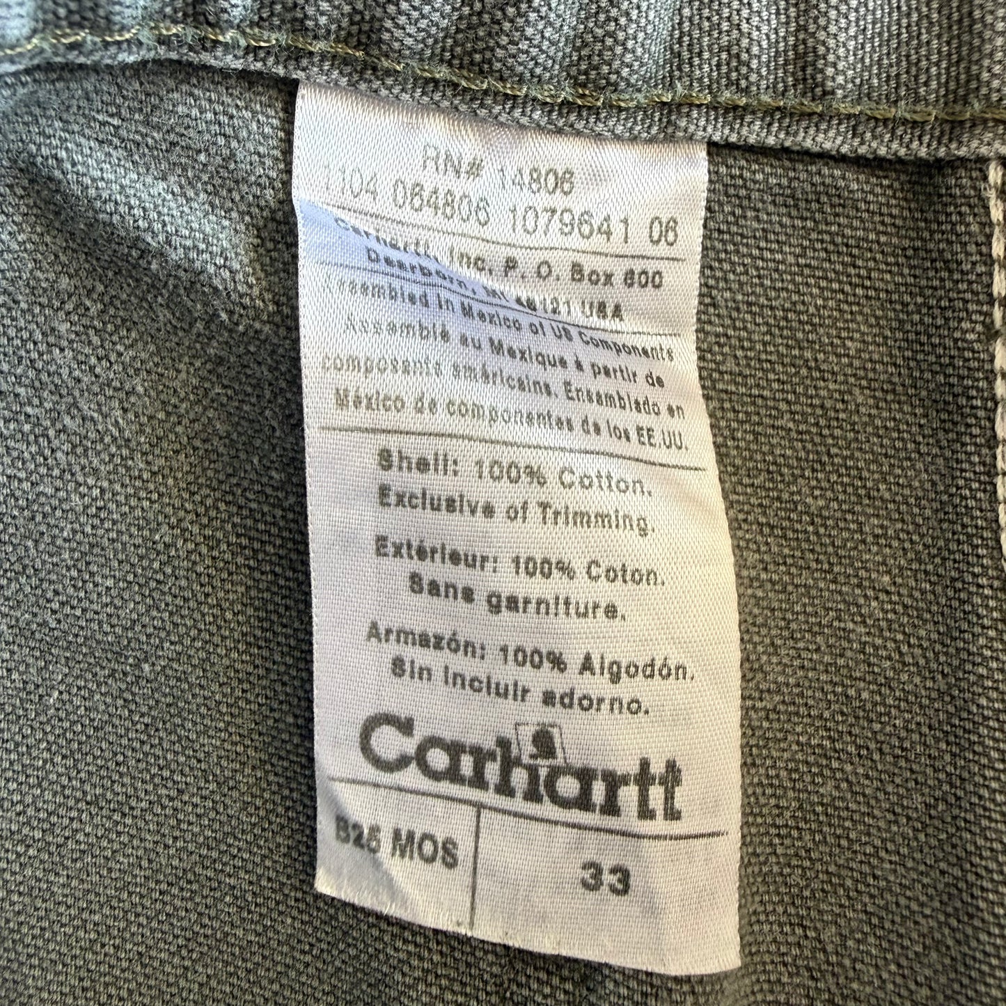 Carhartt Carpenter Shorts - 33"