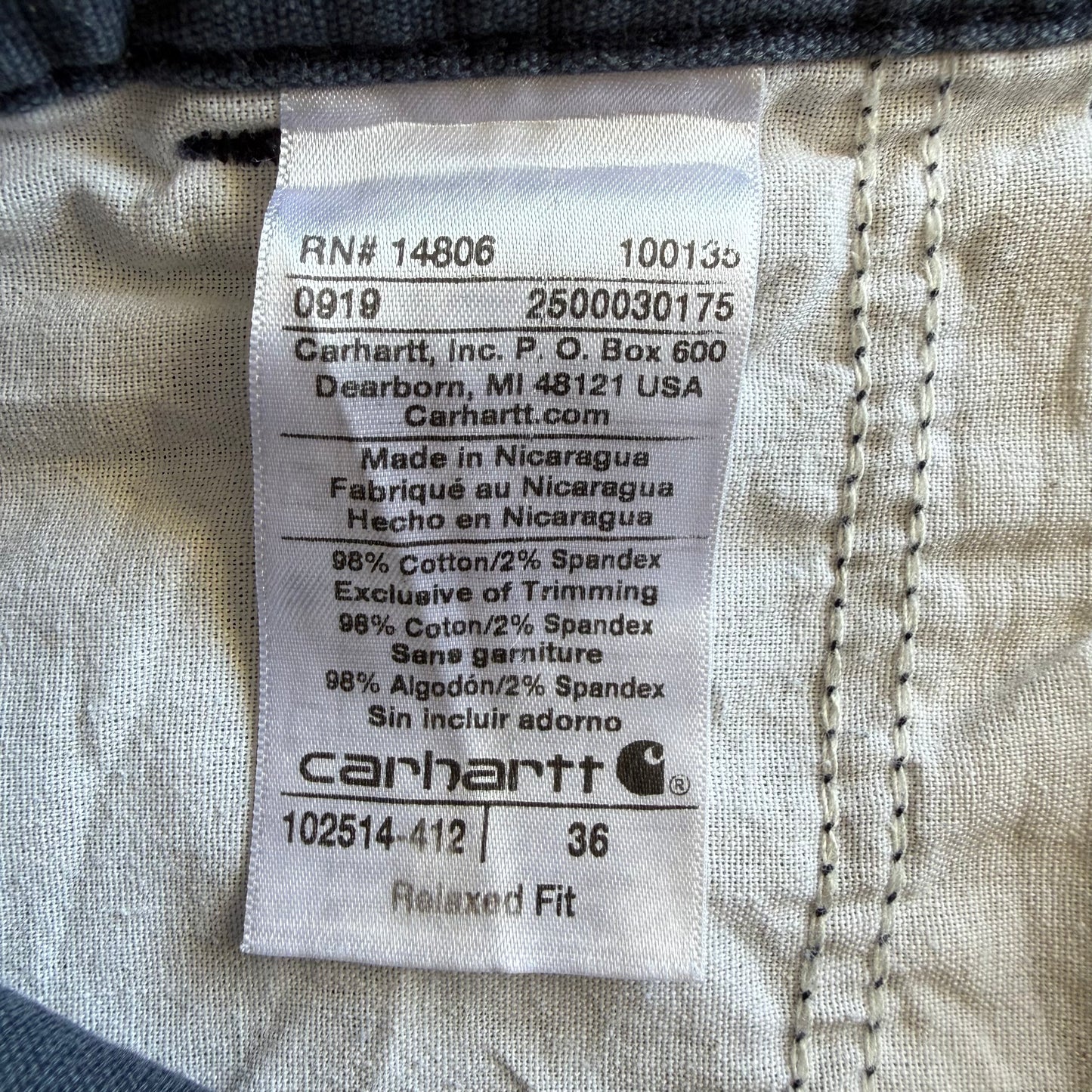 Carhartt Shorts - 36"