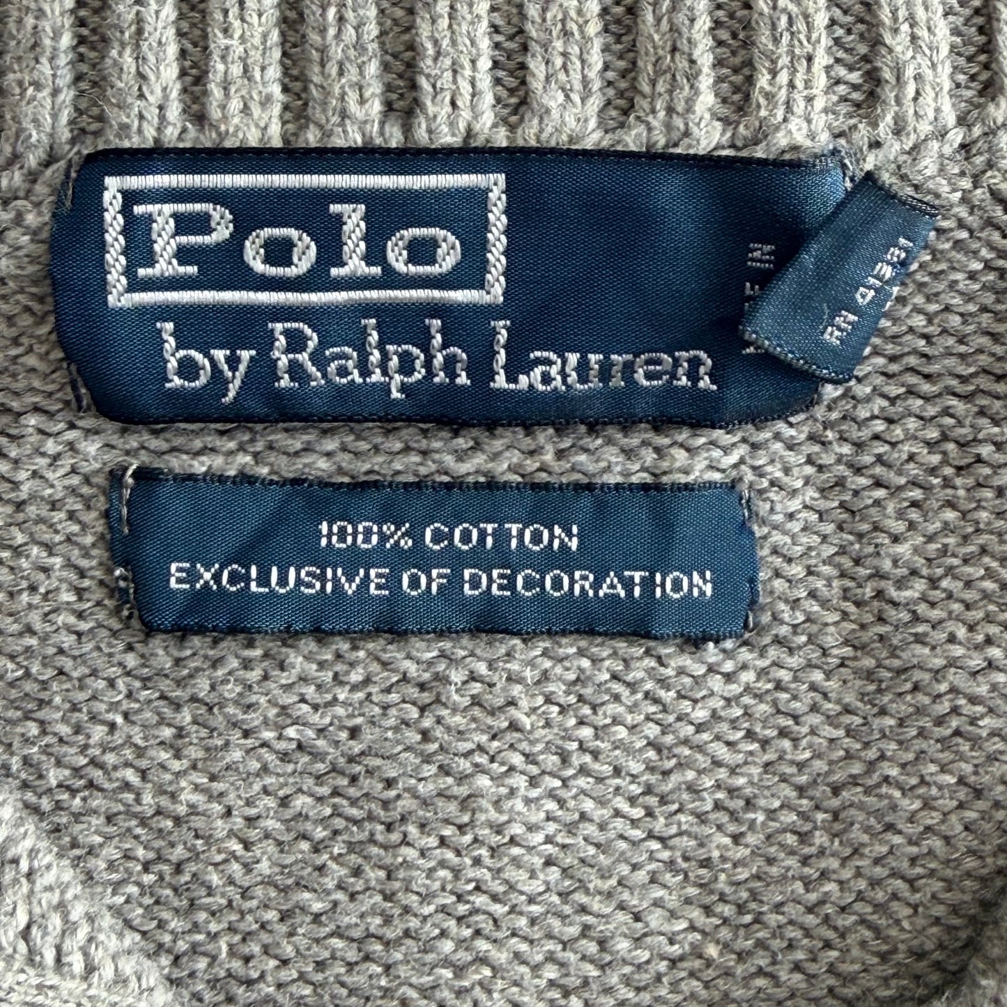 90s Polo Ralph Lauren Heavyweight Quarter Zip - XL