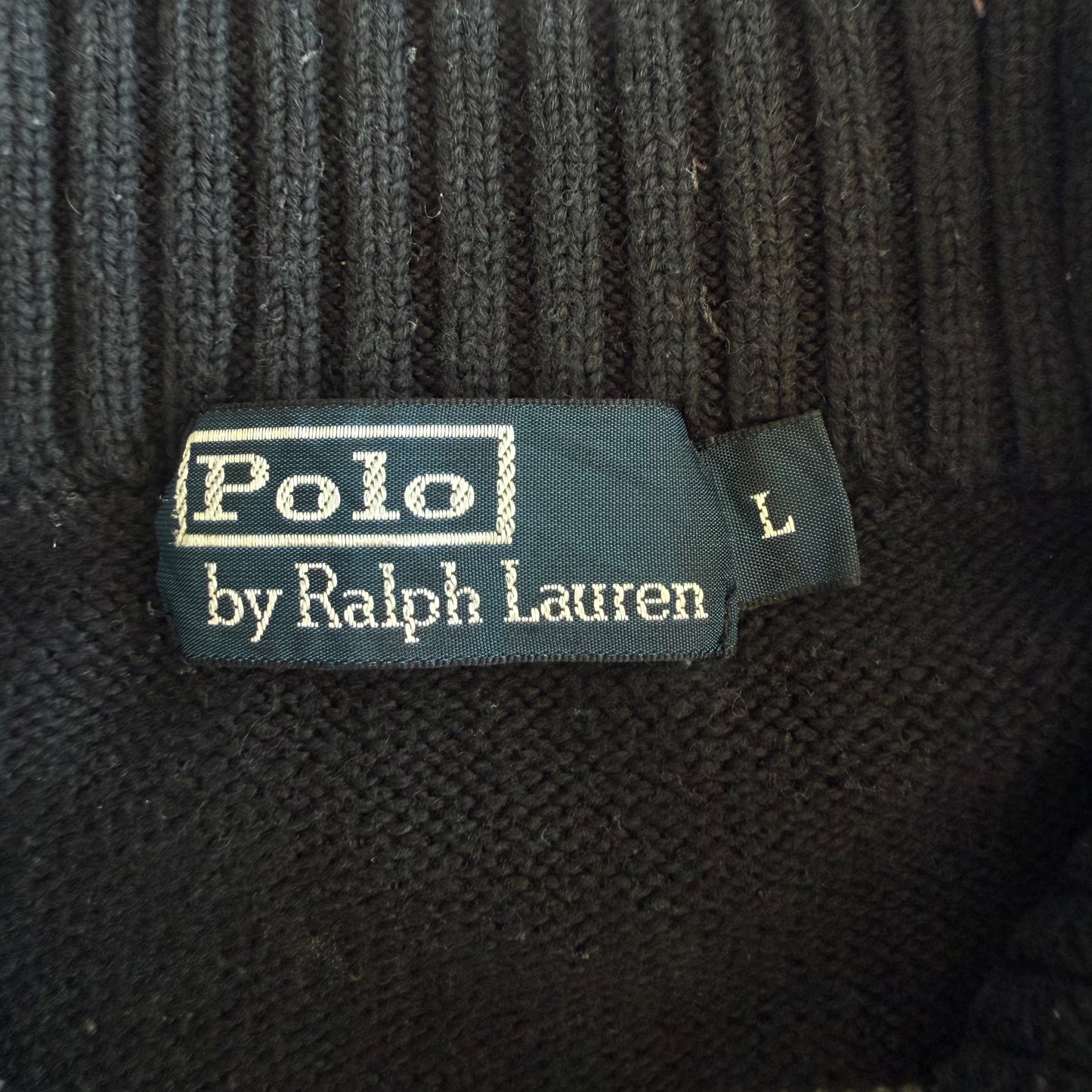 90s Polo Ralph Lauren Striped Quarter Zip - L