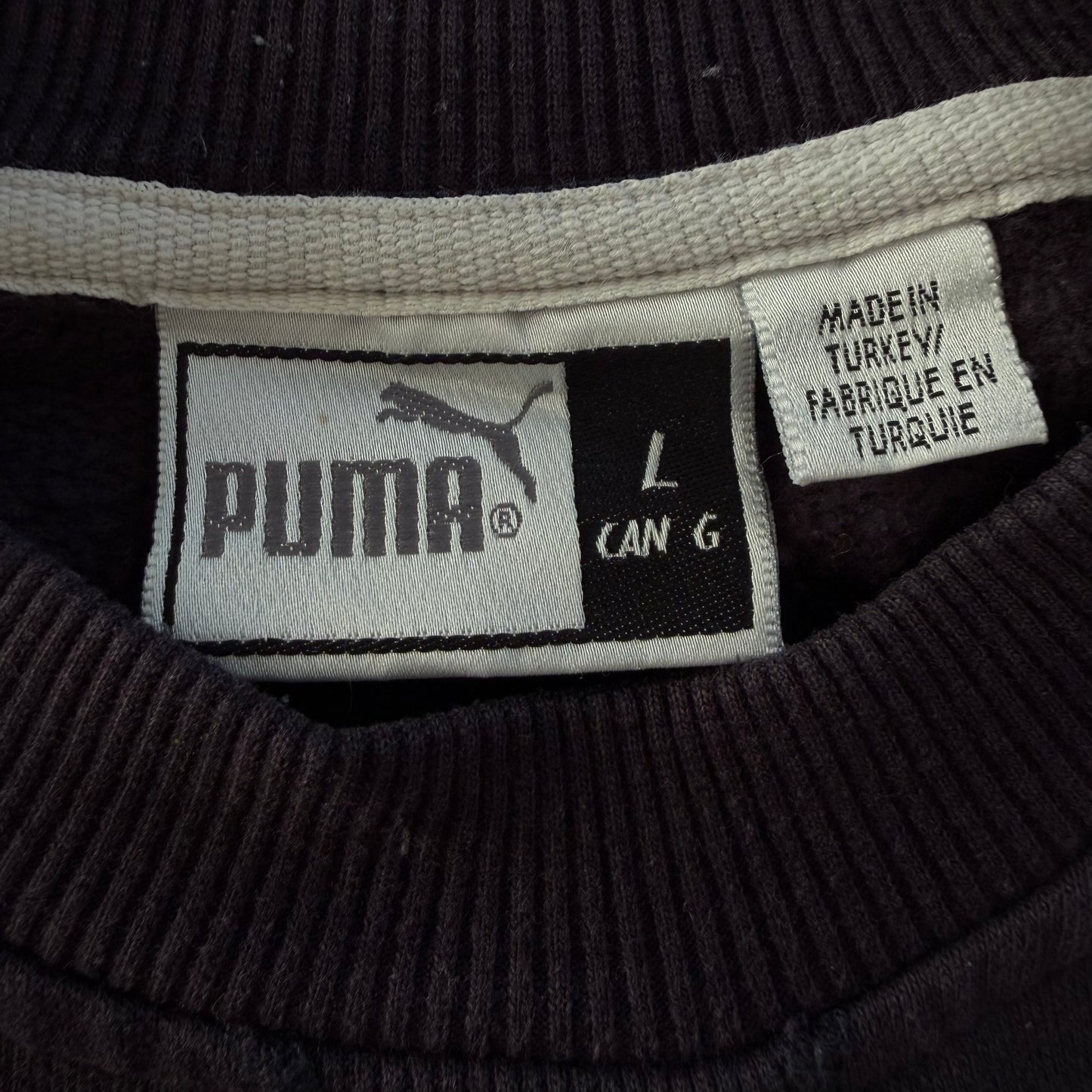 90s Puma Embroidered Sweatshirt - L